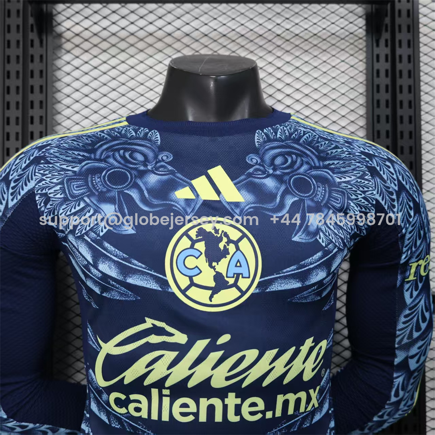 GlobeJersey-Club América 25-26 Away Long Jersey - Player Version