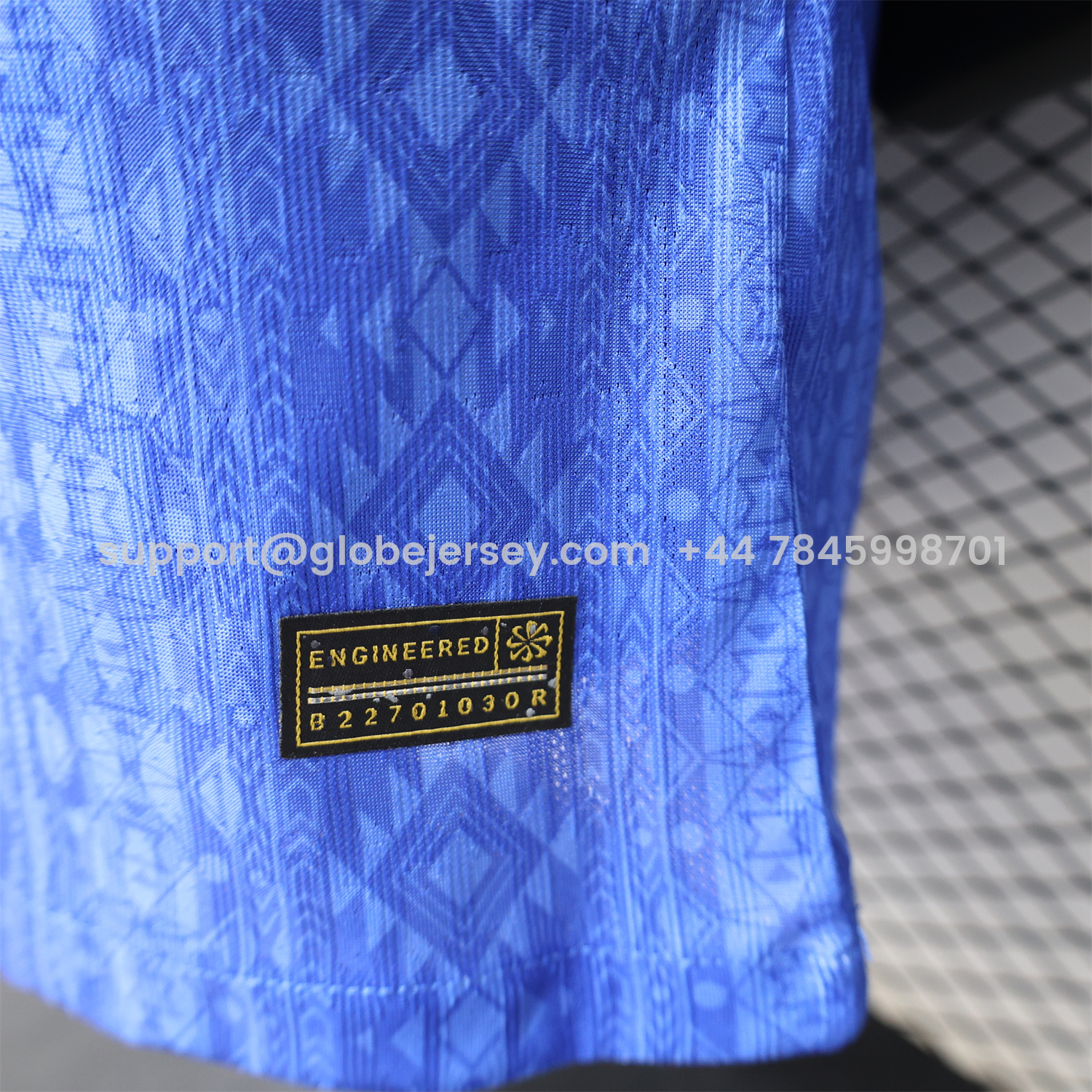 GlobeJersey-Brazil 2026 Diamond Texture Blue Special Jersey - Player Version