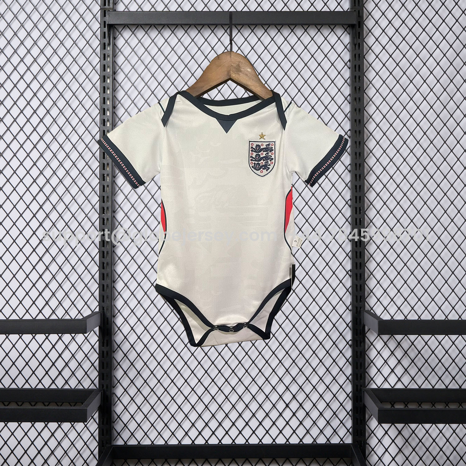 GlobeJersey-England 2026 Home Baby Crawling Suit