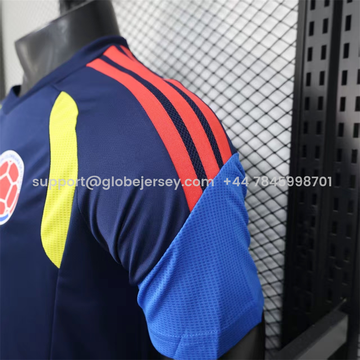 GlobeJersey-Colombia 2026 Dark Blue Pre-Match Training Jersey - Player Version