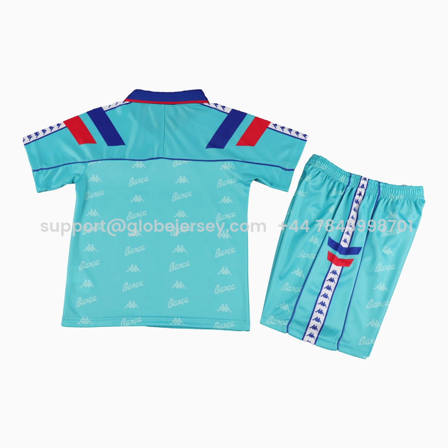 GlobeJersey-Retro Barcelona 1992-95 Away Kids Kit