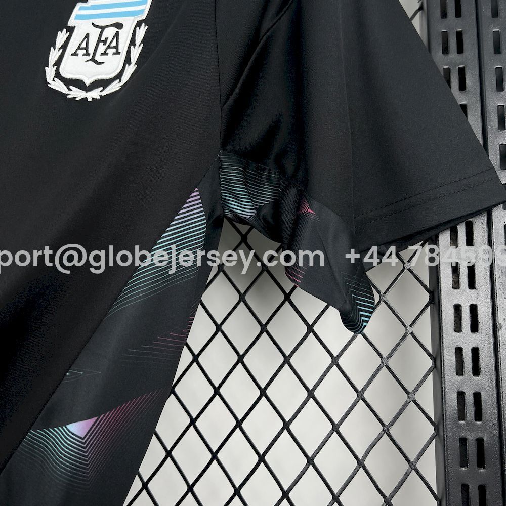 GlobeJersey-Argentina 2026 Goalkeeper Black Jersey - Fans Version