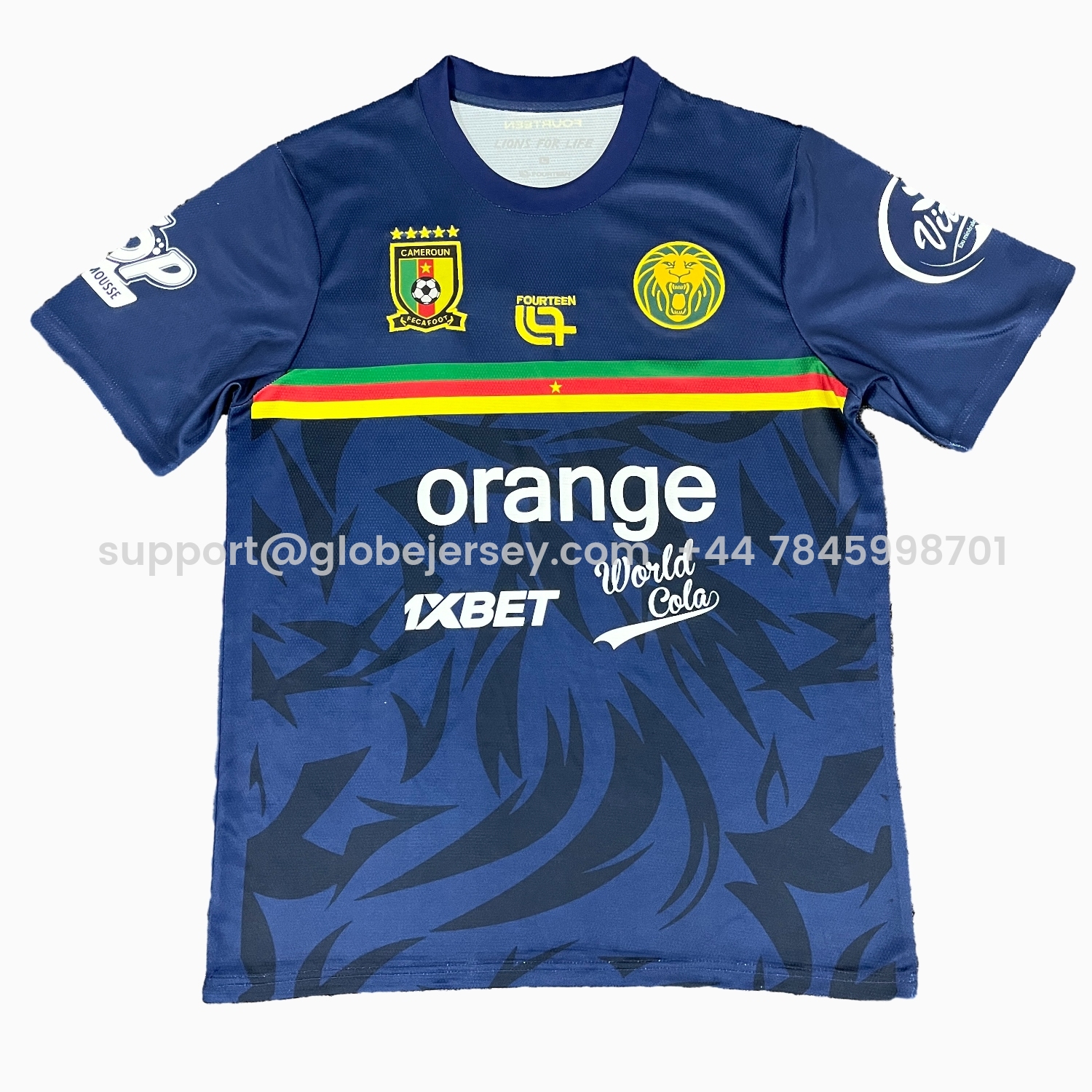 GlobeJersey-Cameroon 25-26 Blue Training Jersey - Fans Version