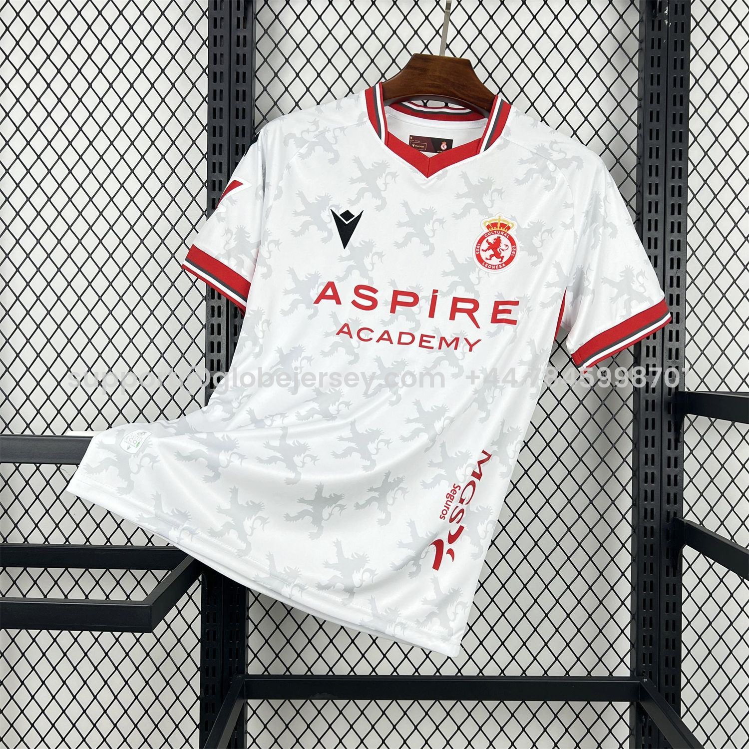 GlobeJersey-Cultural Leonesa 25-26 Home White Jersey - Fans Version