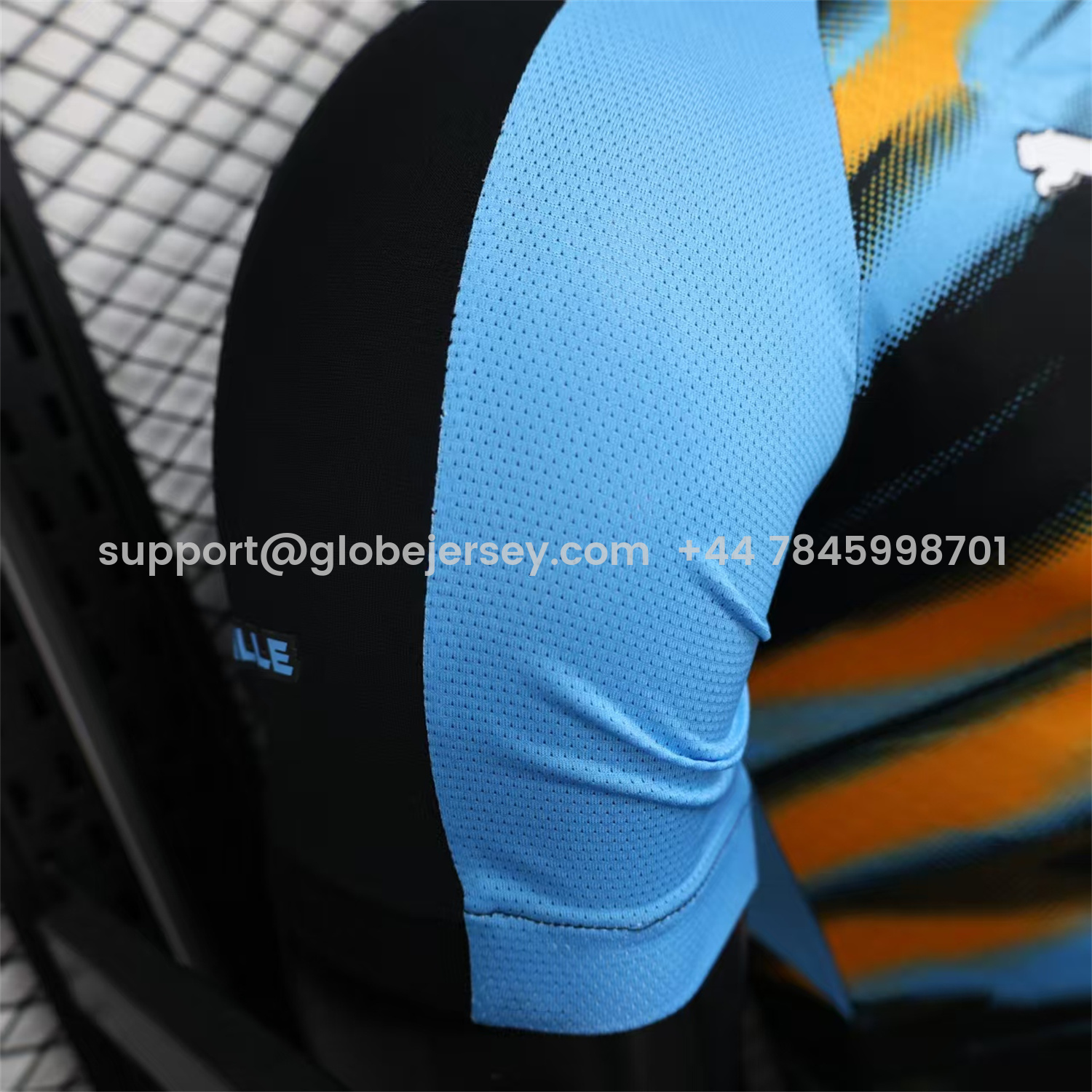 GlobeJersey-Marseille 25-26 Blue Orange Gradient Training Jersey - Player Version
