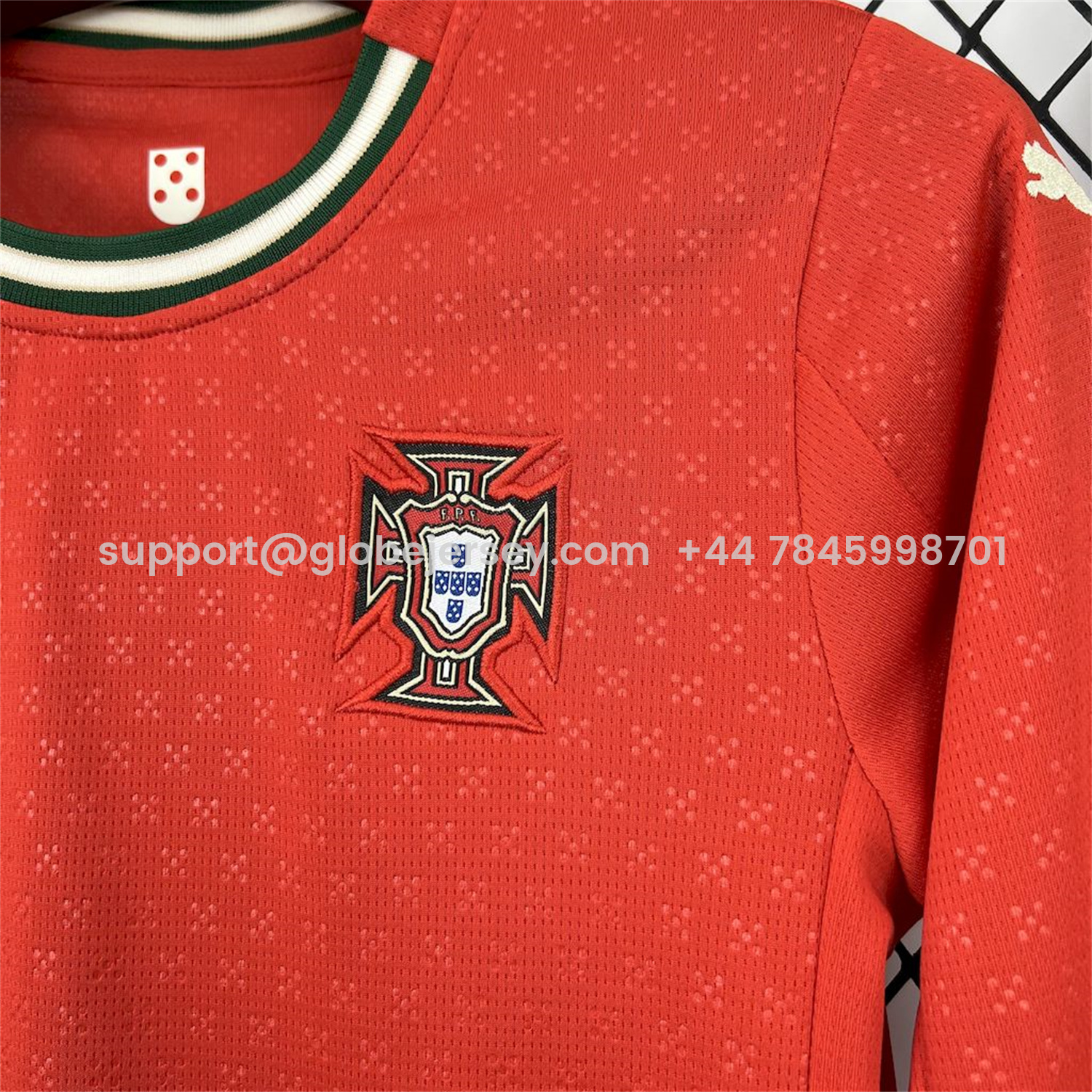 GlobeJersey-Portugal 2025-26 Home Long Sleeves Kids Kit