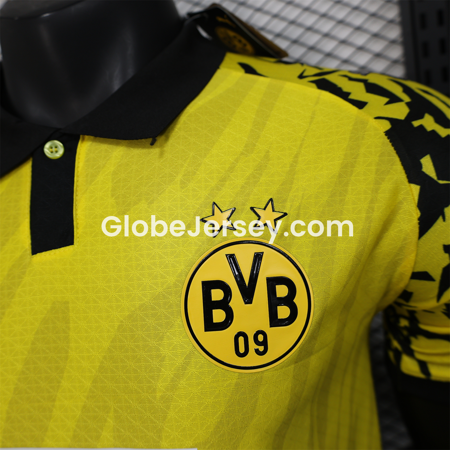 GlobeJersey-Dortmund 25-26 Yellow POLO Special Edition Jersey - Player Version