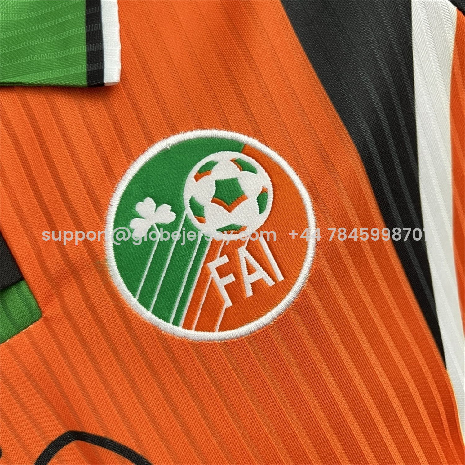 GlobeJersey-Retro Ireland 1996-97 Away Orange Jersey