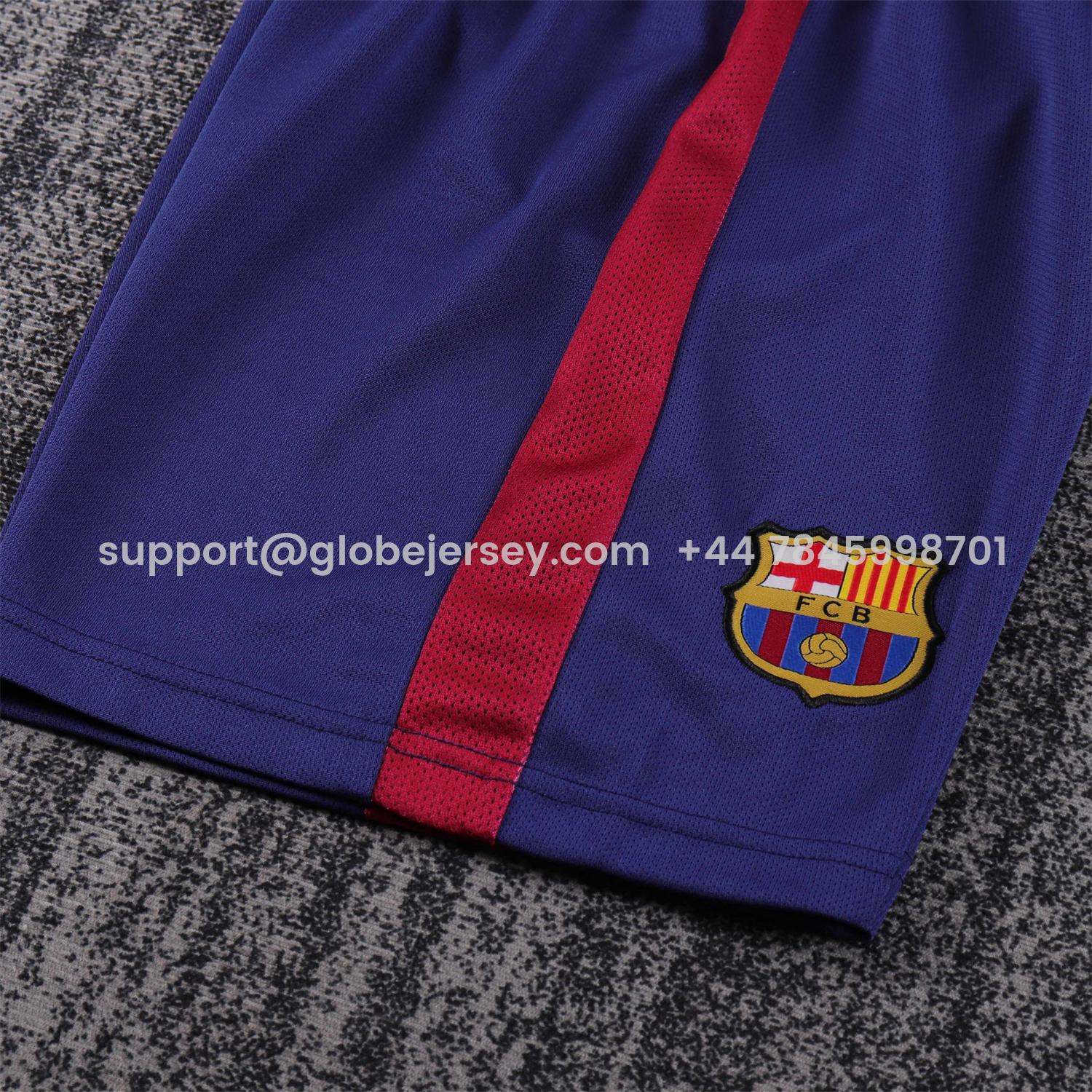 GlobeJersey-Retro Barcelona 2014-15 Home Kids Kit