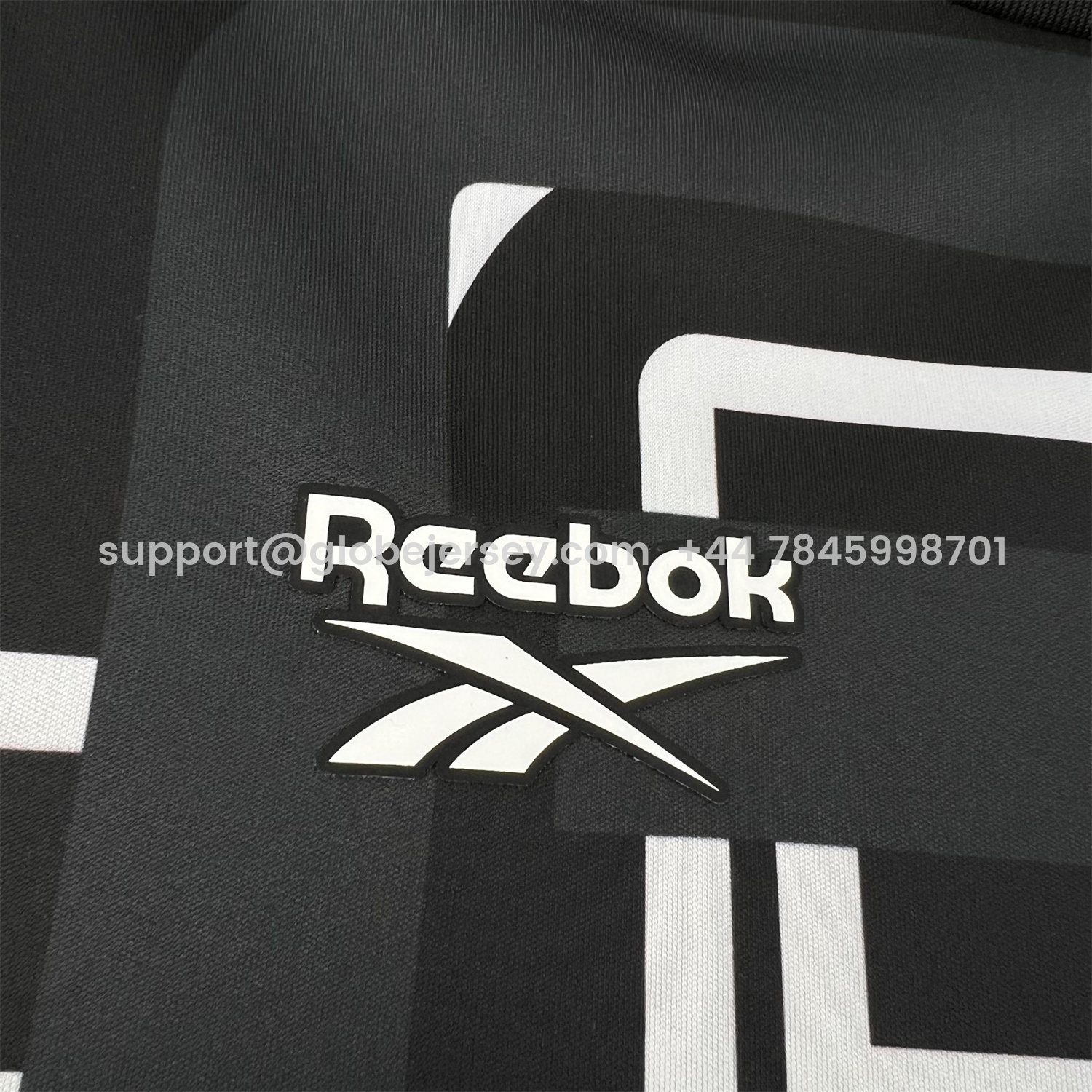 GlobeJersey-Santa Cruz 26-27 Pre-Match Black With White Lines Jersey - Fans Version