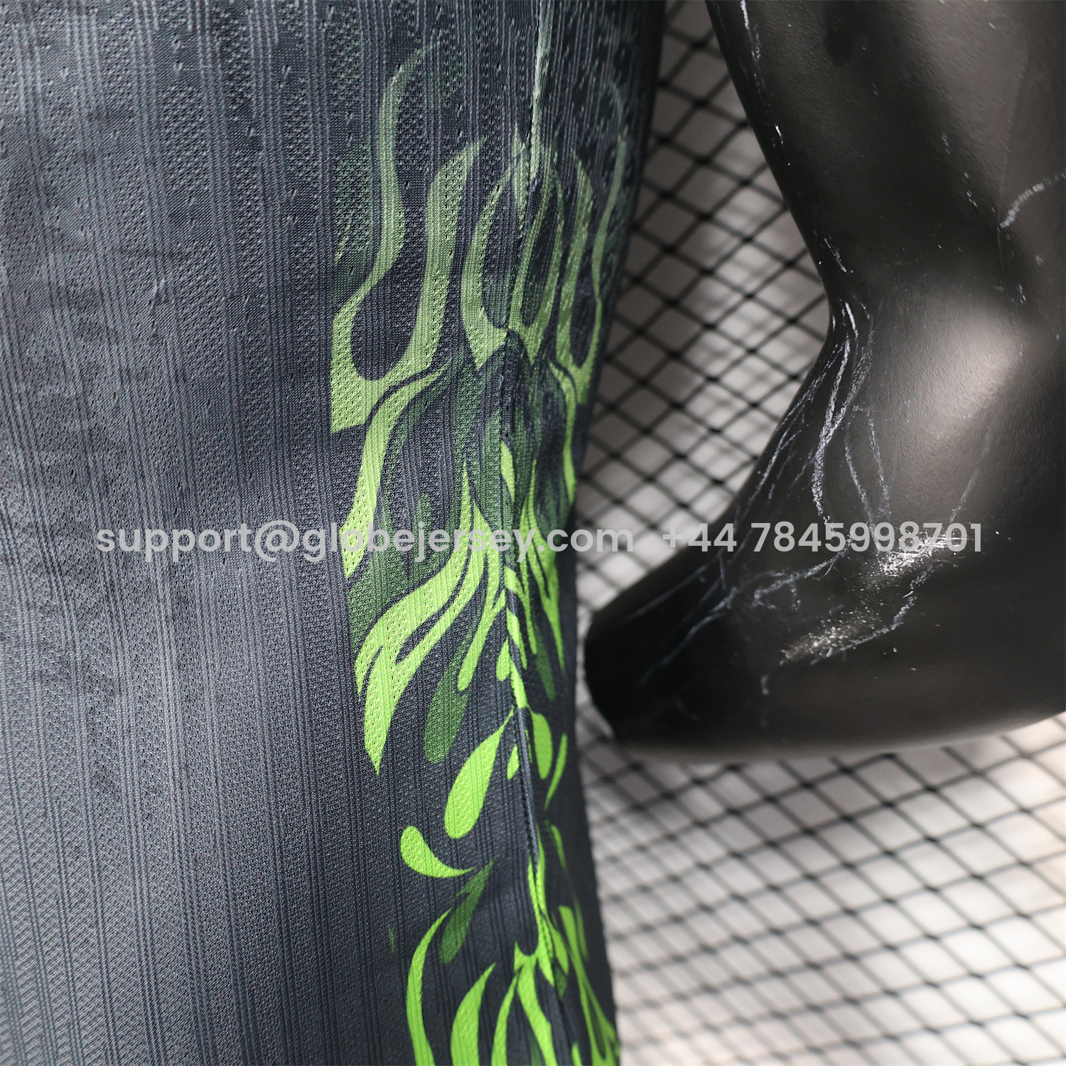 GlobeJersey-Brazil 2025 Green Fire Black Special Edition Jersey - Player Version