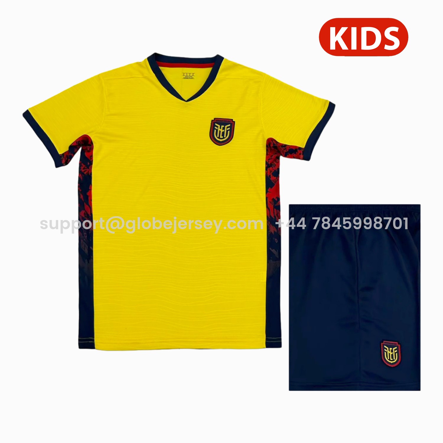 GlobeJersey-Ecuador 2026 Home Kids Kit