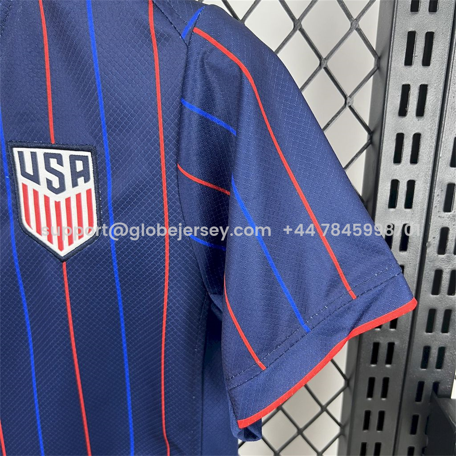 GlobeJersey-United States USA 25-26 Away Deep Blue Kids Kit
