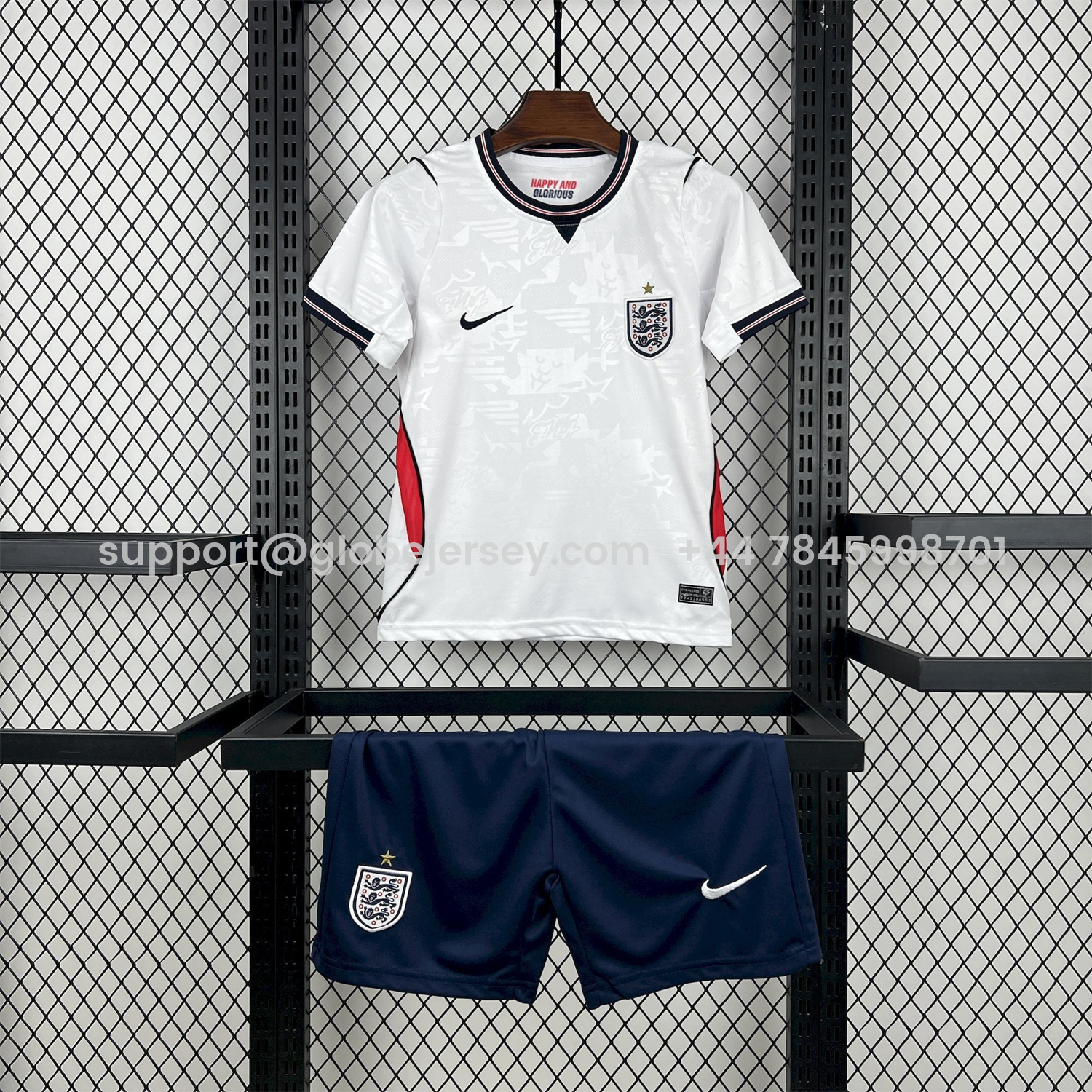 GlobeJersey-England 2026 Home White Men's Adult Jersey Set - Fans Version
