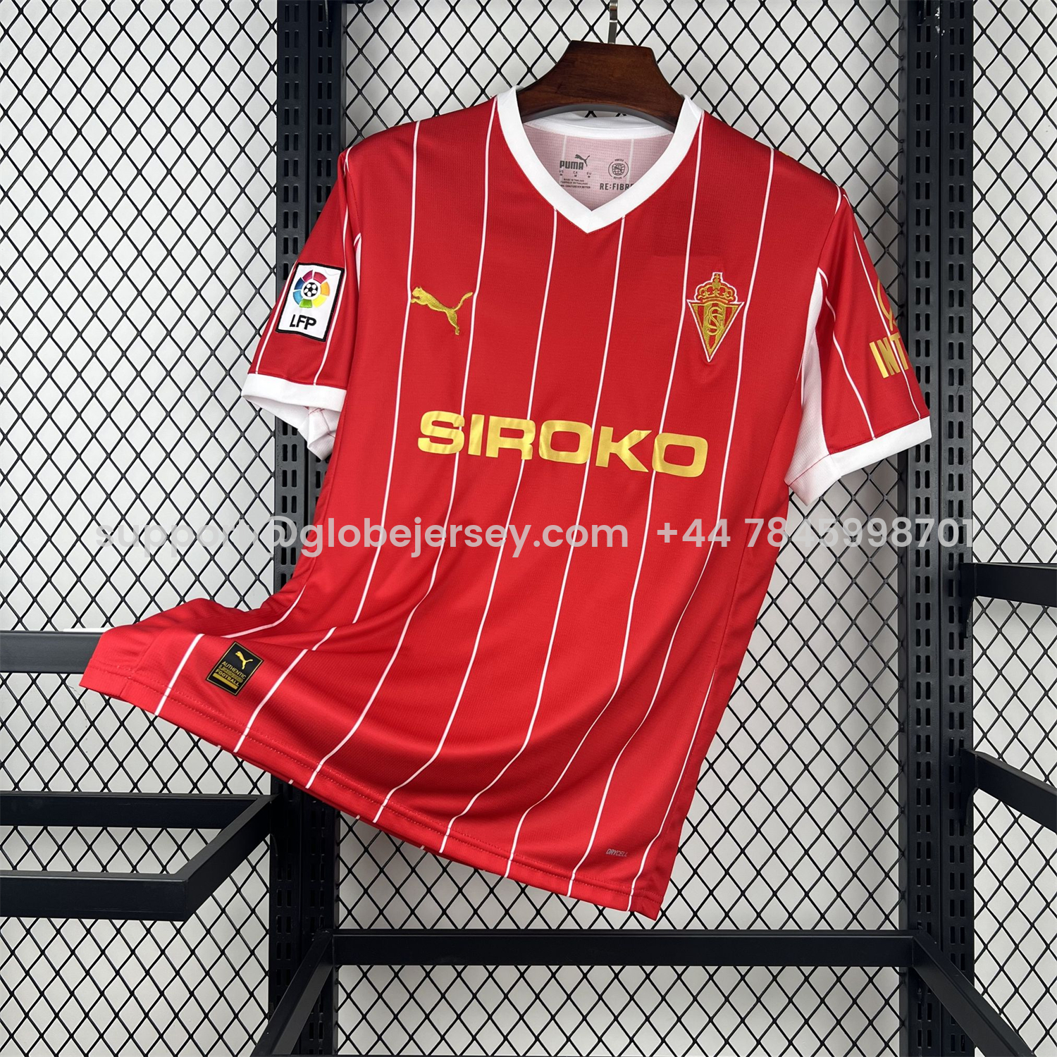 GlobeJersey-Sporting de Gijón 25-26 Retro Style Jersey - Fans Version