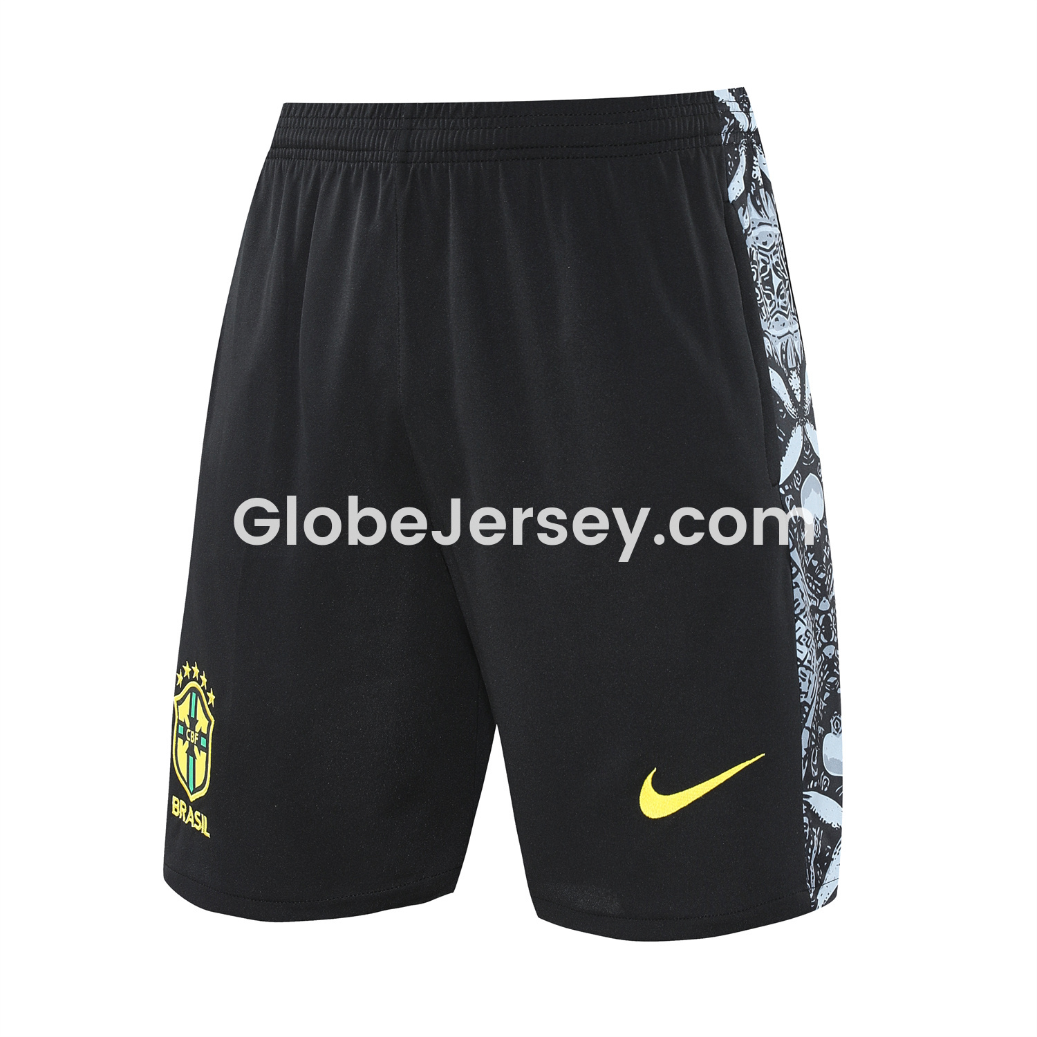 GlobeJersey-Brazil 25-26 Gray Jesus Statue Vest Training Set - Gray Vest & Black Shorts