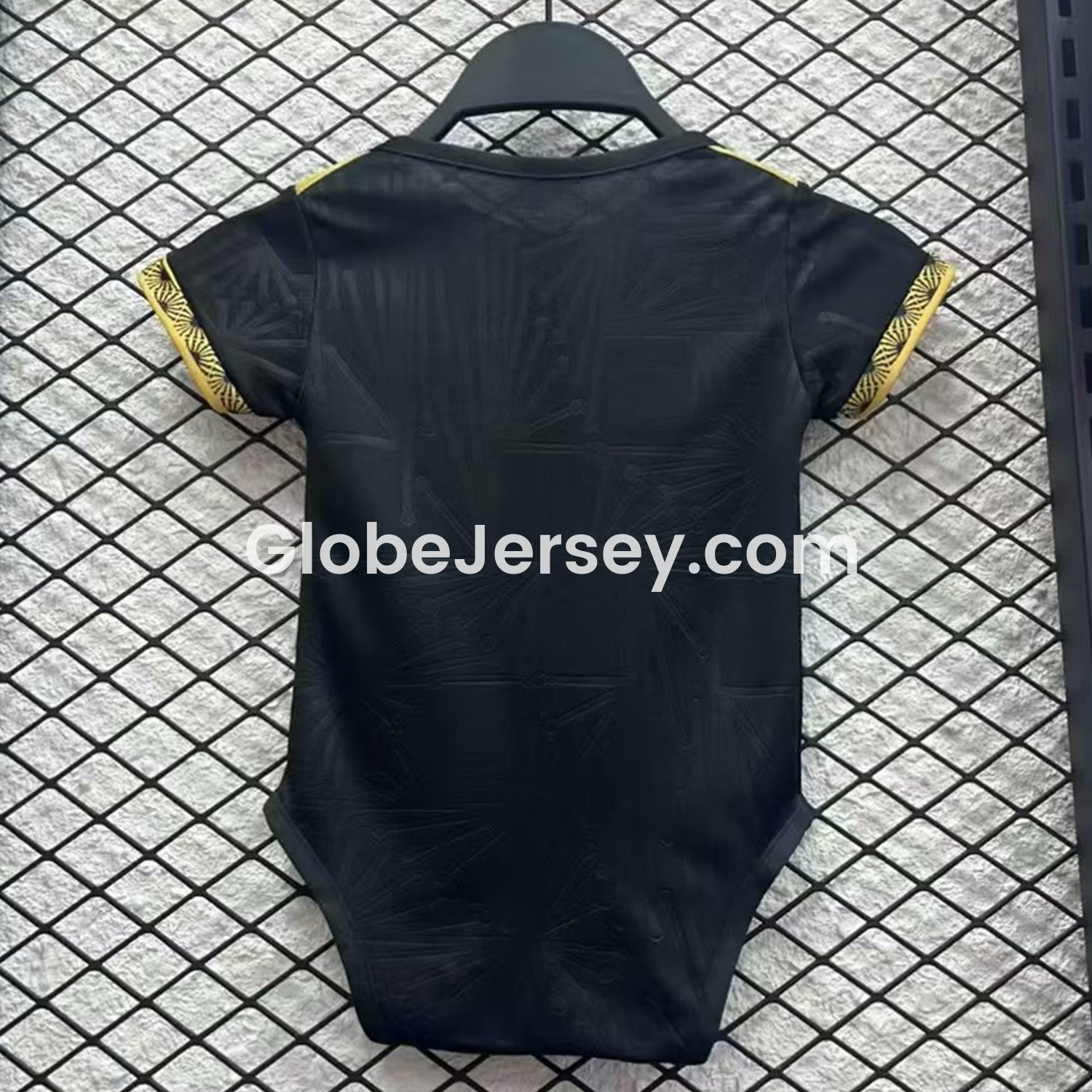 GlobeJersey-Mexico 2025 Gold Cup Black Baby Crawling Suit
