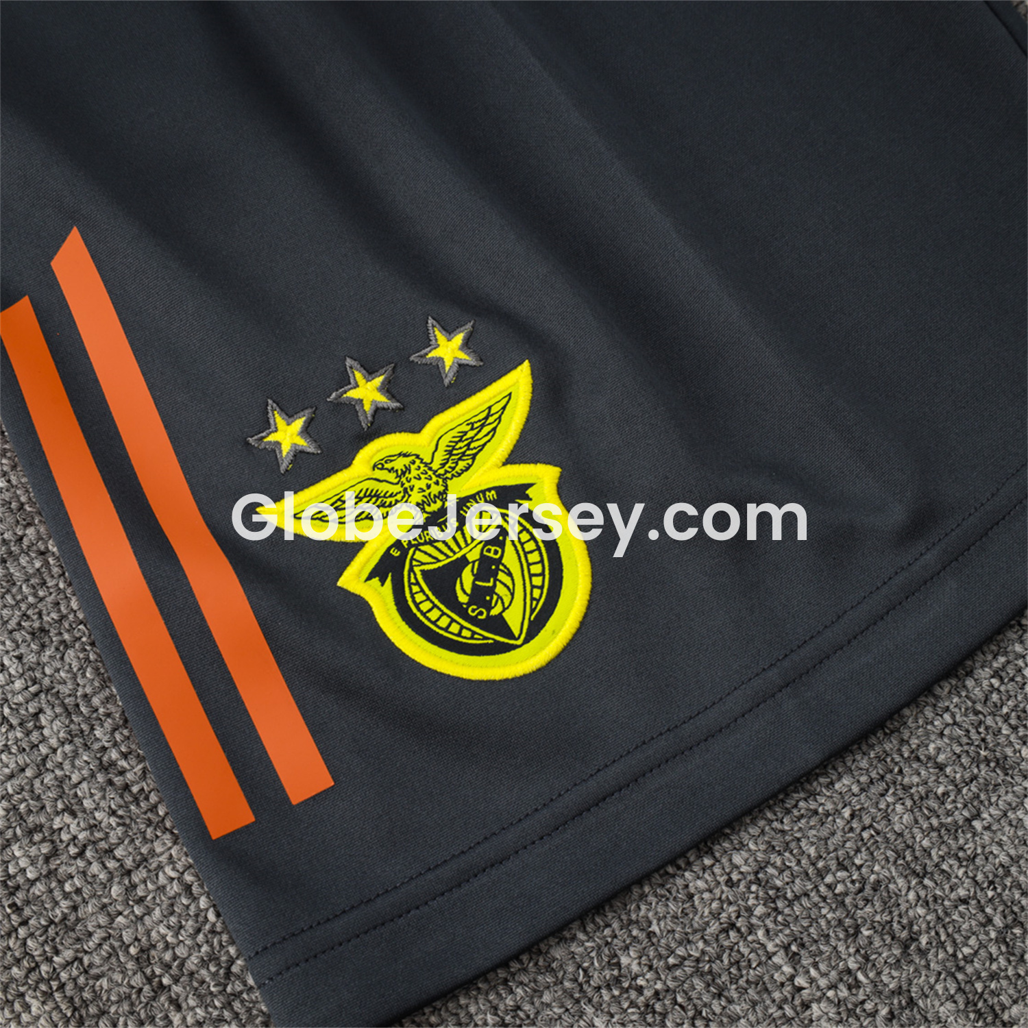GlobeJersey-Benfica 25-26 Vest Training Set - Grey Vest and Deep Grey Shorts