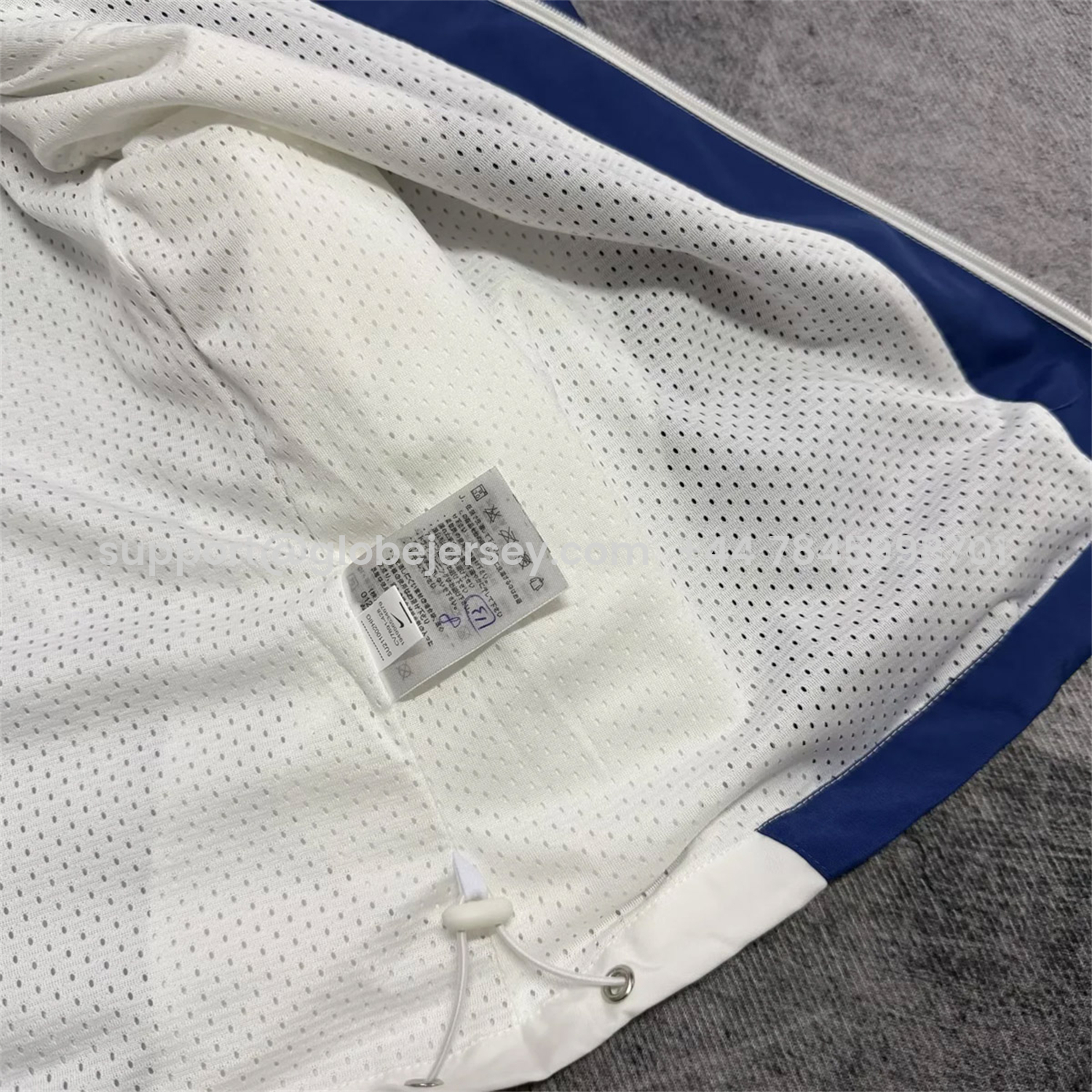 GlobeJersey-England 2026 Retro Style Windbreaker Jacket - Blue And White