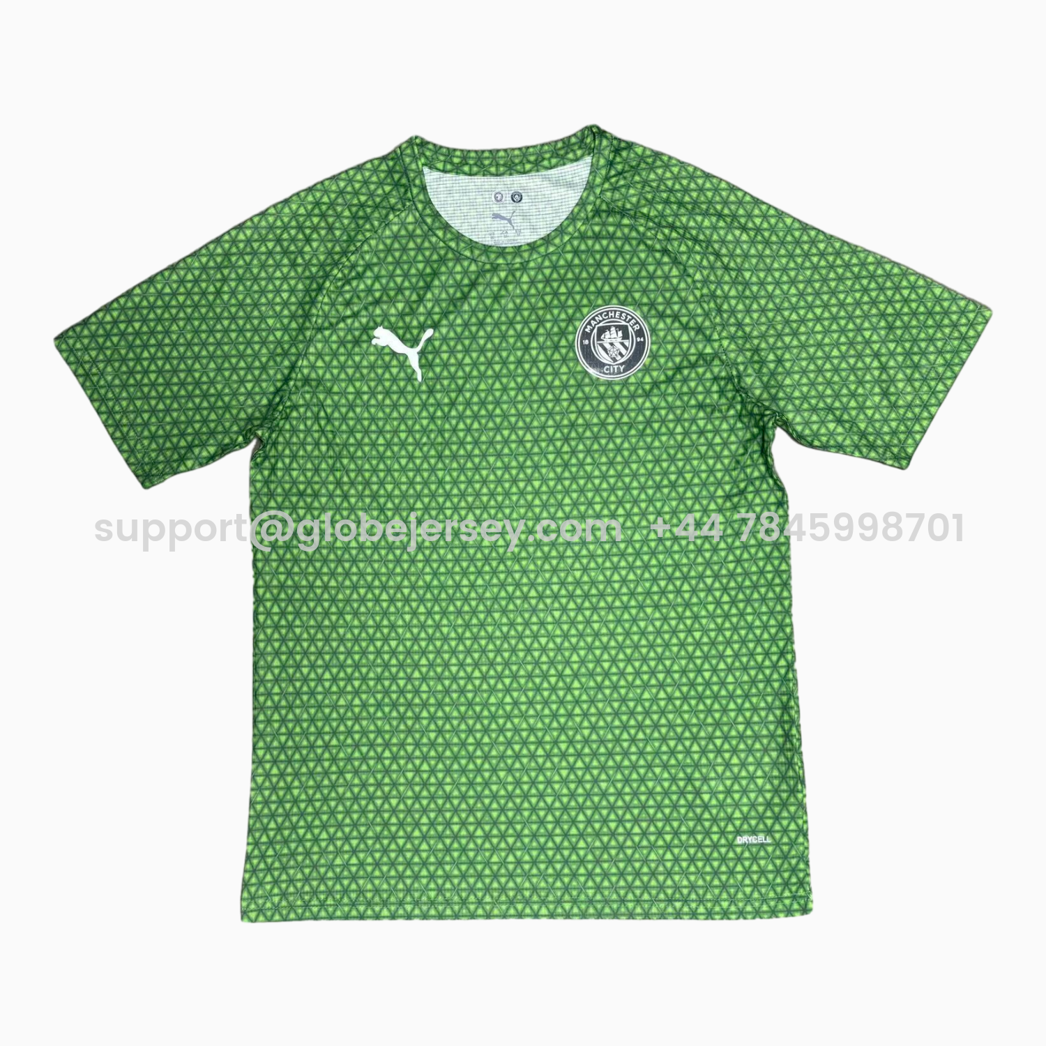 GlobeJersey-Manchester City 25-26 Green Pre-Match Training Jersey - Fans Version