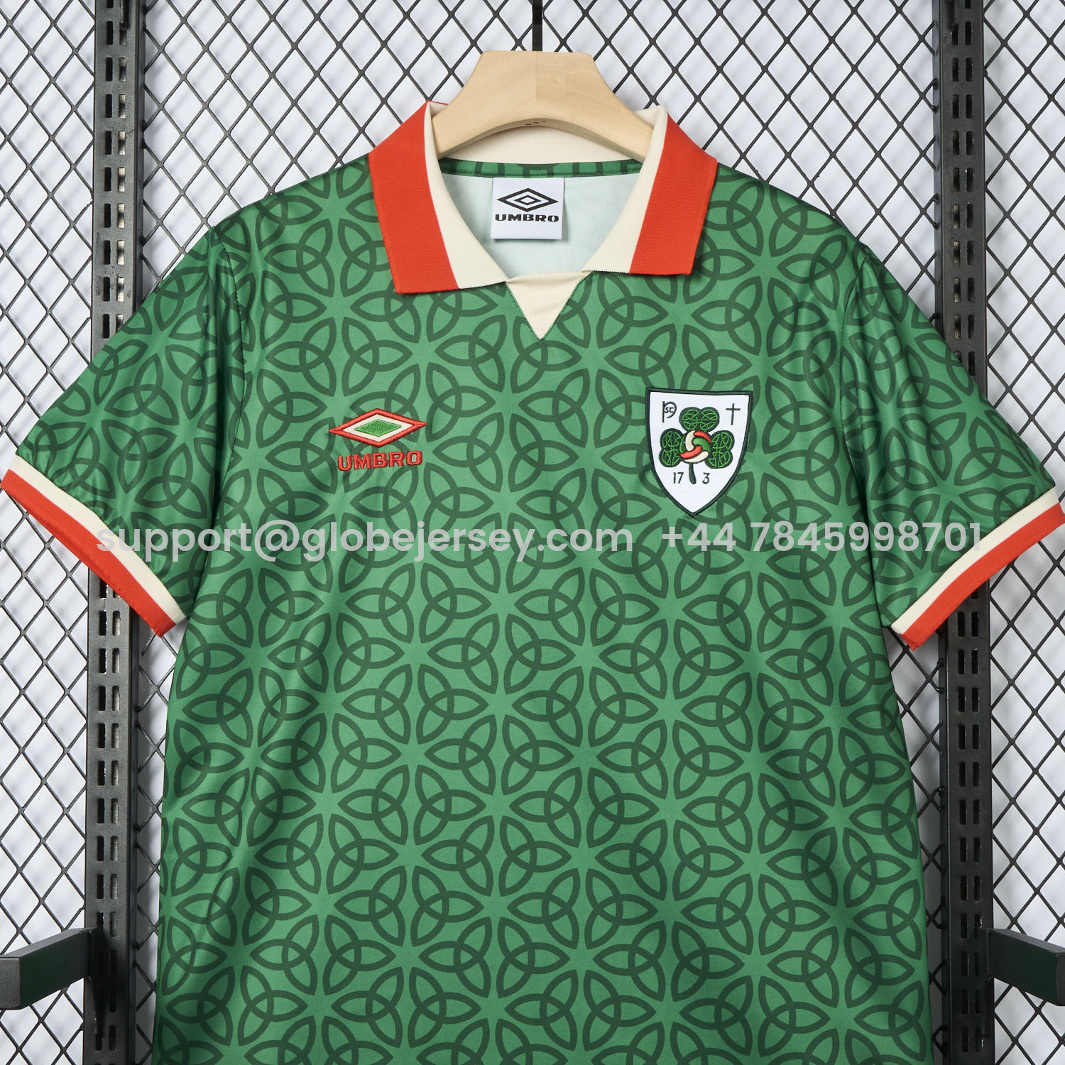 GlobeJersey-Ireland 2025 St. Patrick's Day Green Jersey - Fans Version