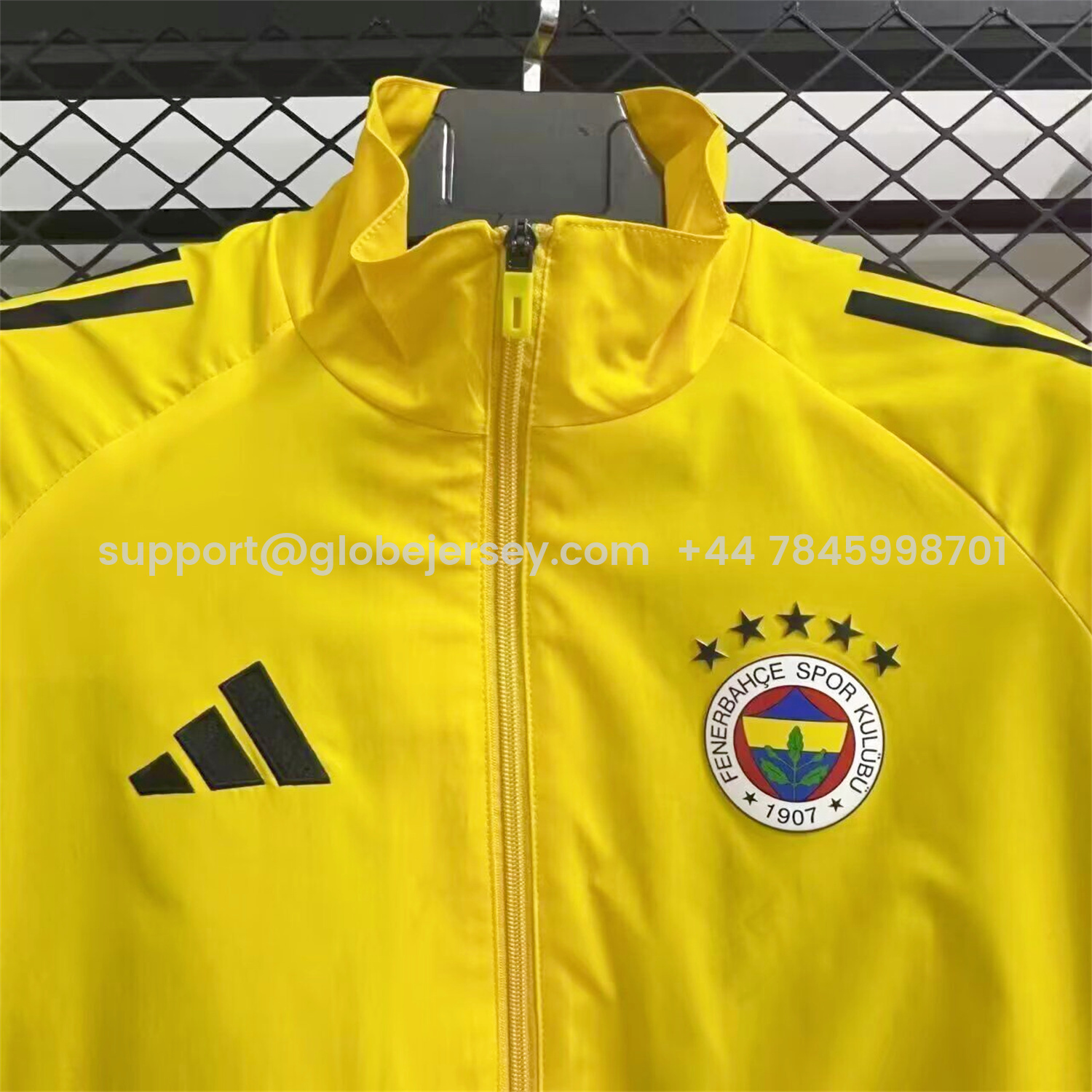 GlobeJersey-Fenerbahce 25-26 Windbreaker Jacket - Yellow