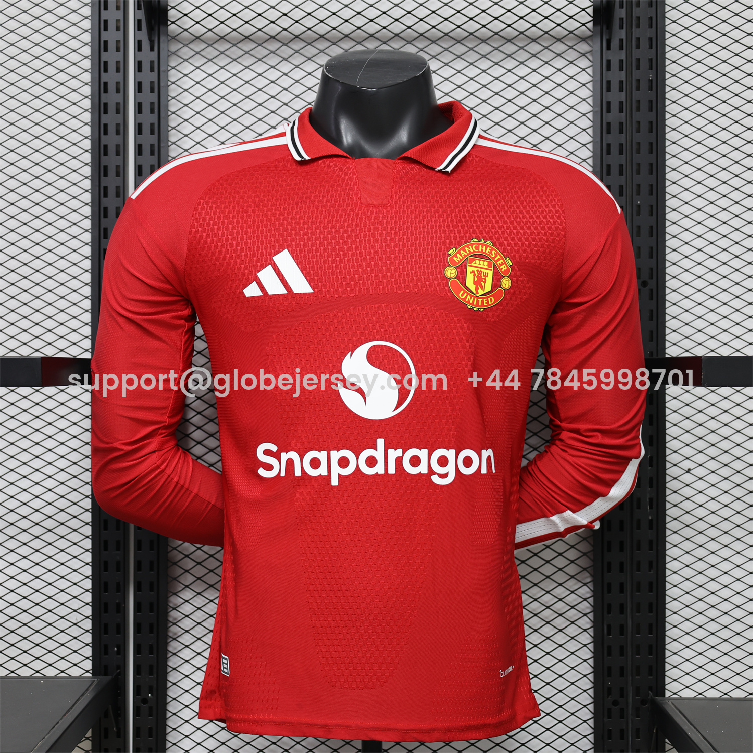 GlobeJersey-Manchester United 26-27 Home Long Sleeves Jersey - Player Version