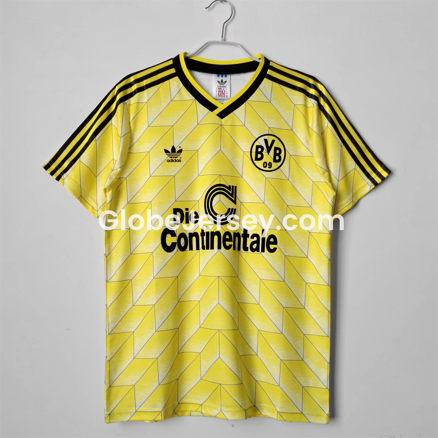 GlobeJersey-Retro Dortmund 1988-89 Home Jersey