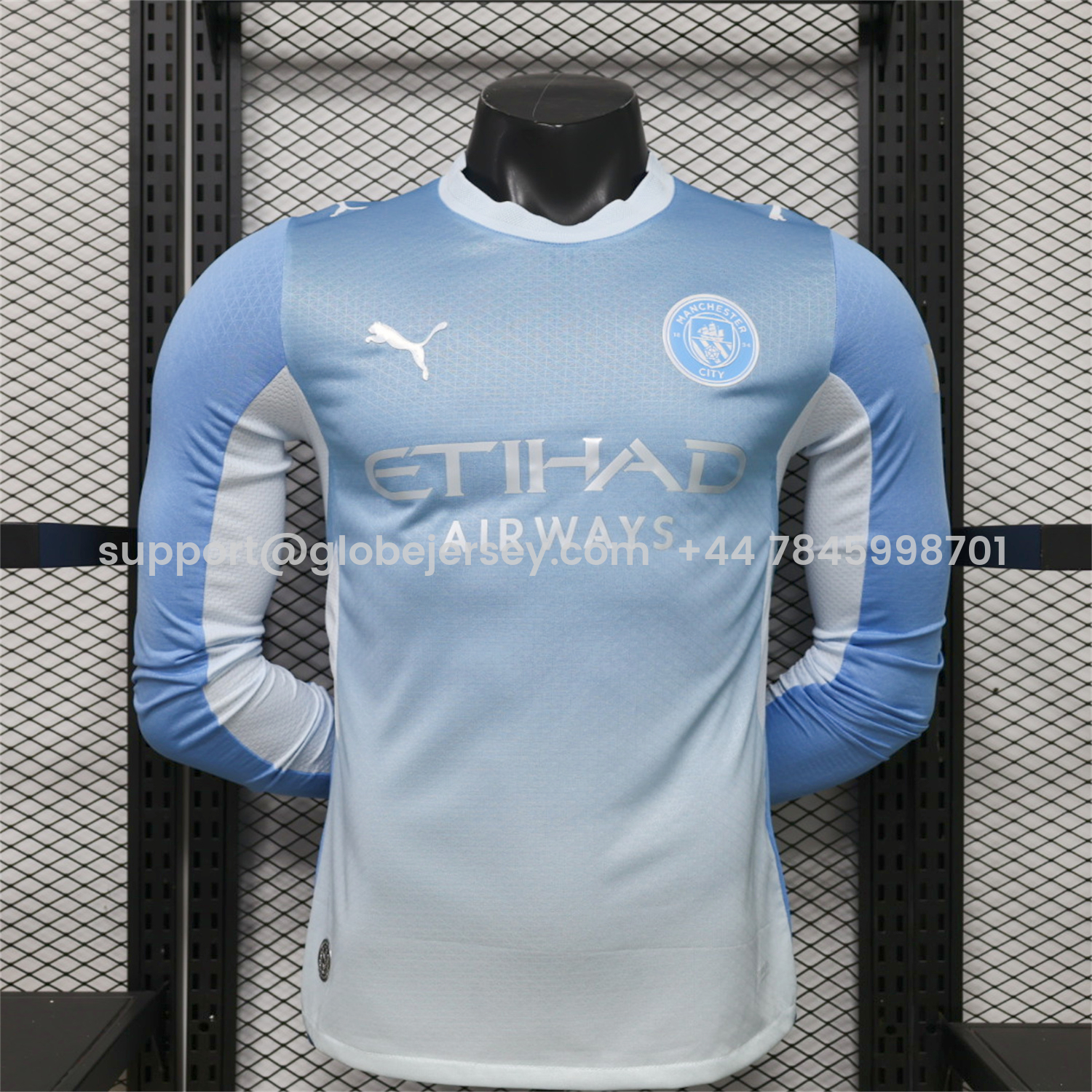 GlobeJersey-Manchester City 26-27 Home Long Sleeves Jersey - Player Version