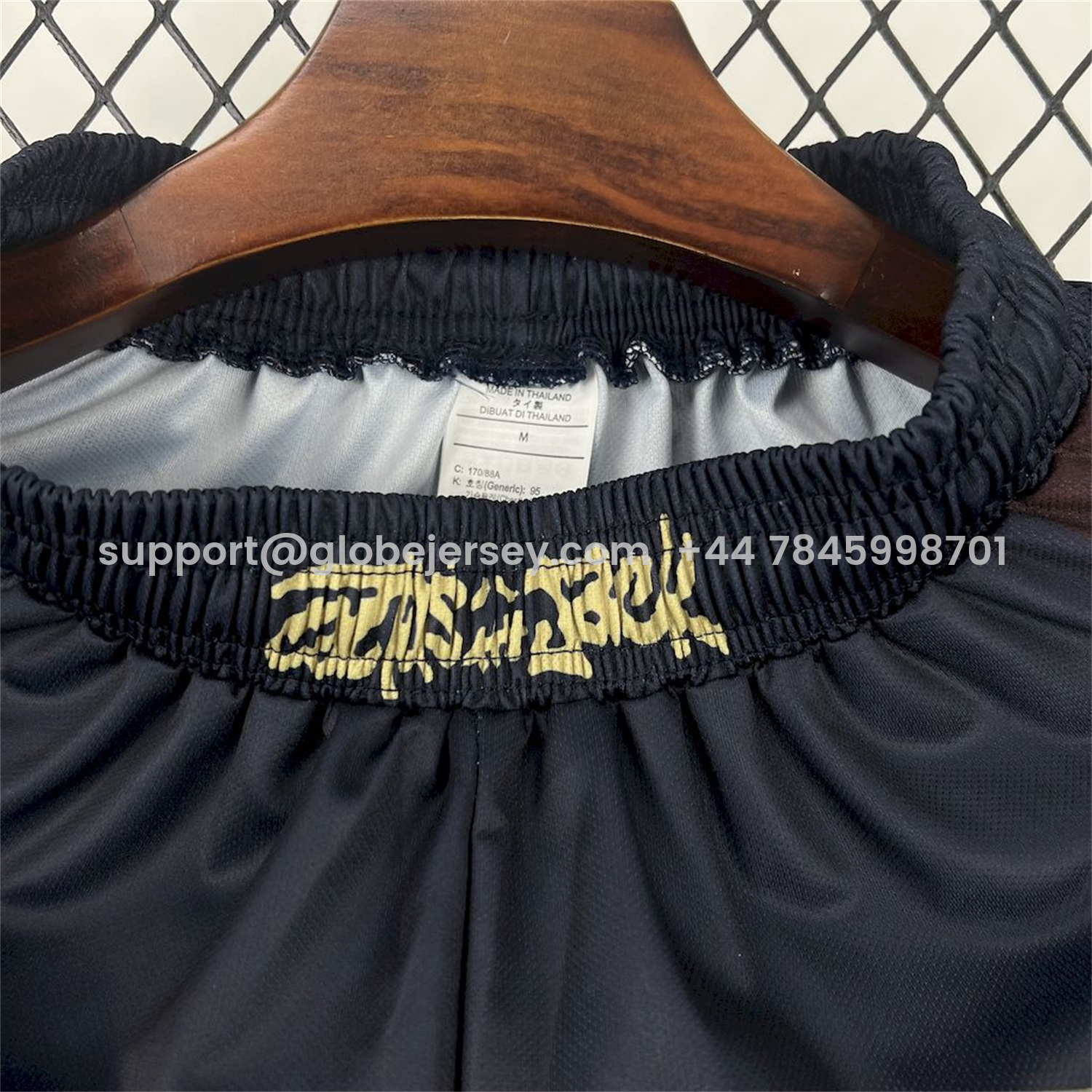 GlobeJersey-Barcelona x Travis Scott 25-26 Black Skeleton Shorts