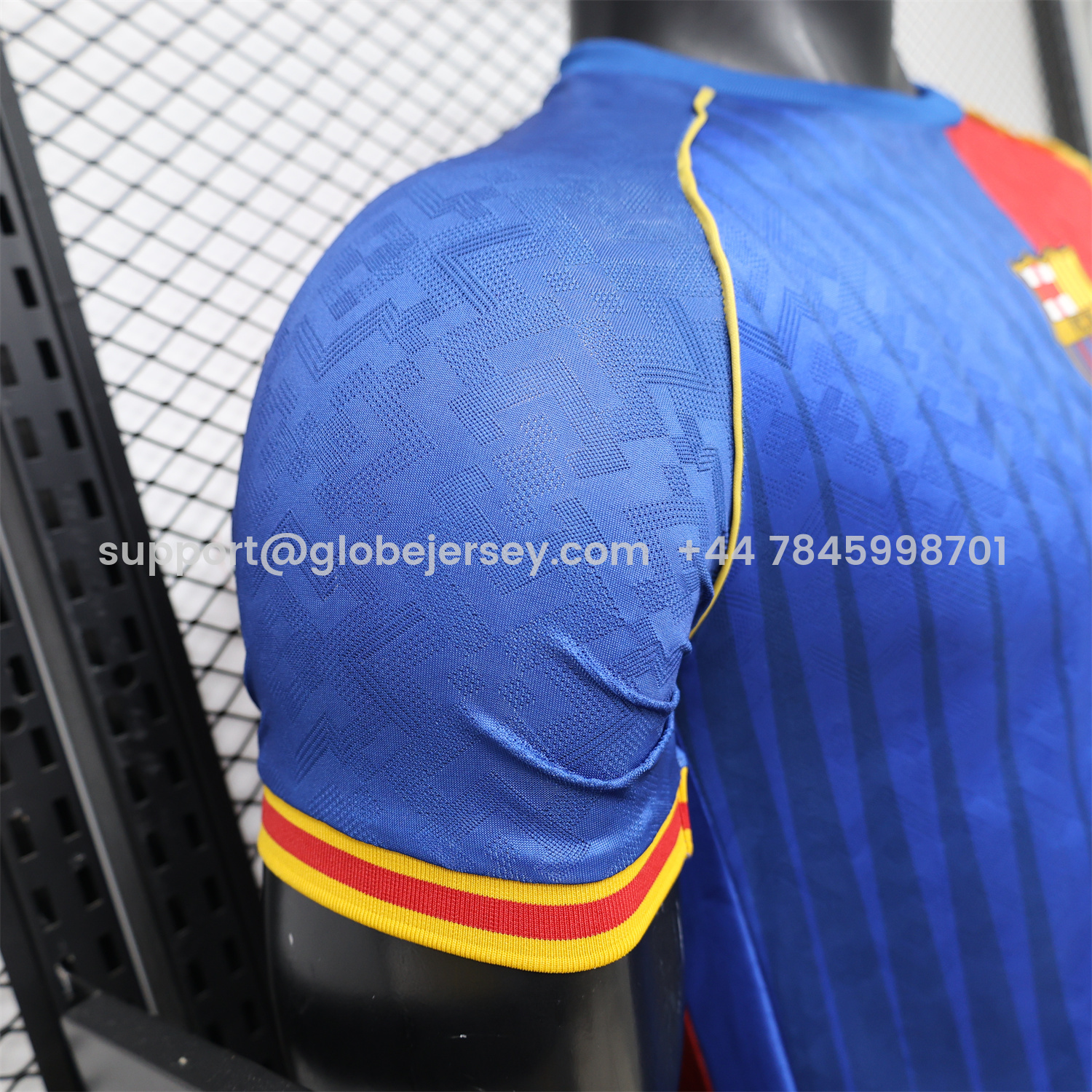 GlobeJersey-Barcelona 26-27 Red Blue Retro Style Casual Jersey - Player Version
