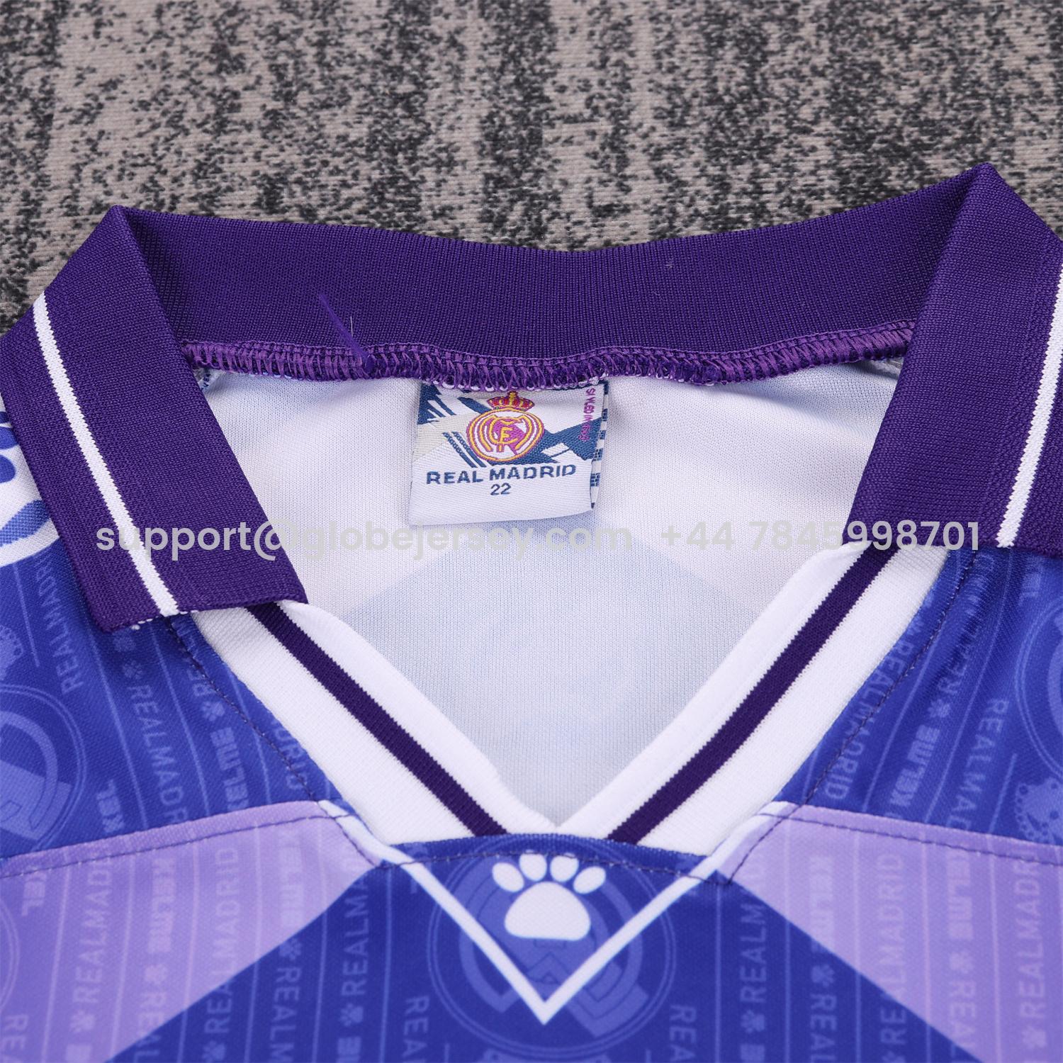 GlobeJersey-Retro Real Madrid 96-97 Away Kids Kit