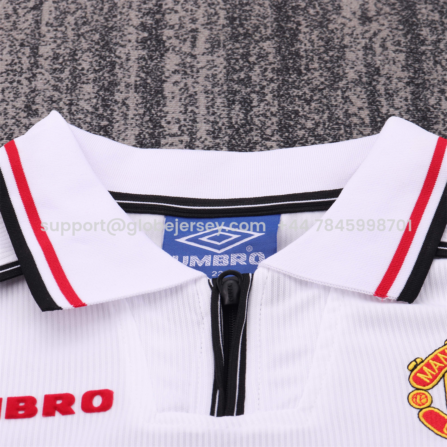 GlobeJersey-Retro Manchester United 1998-99 White Special Kids Kit