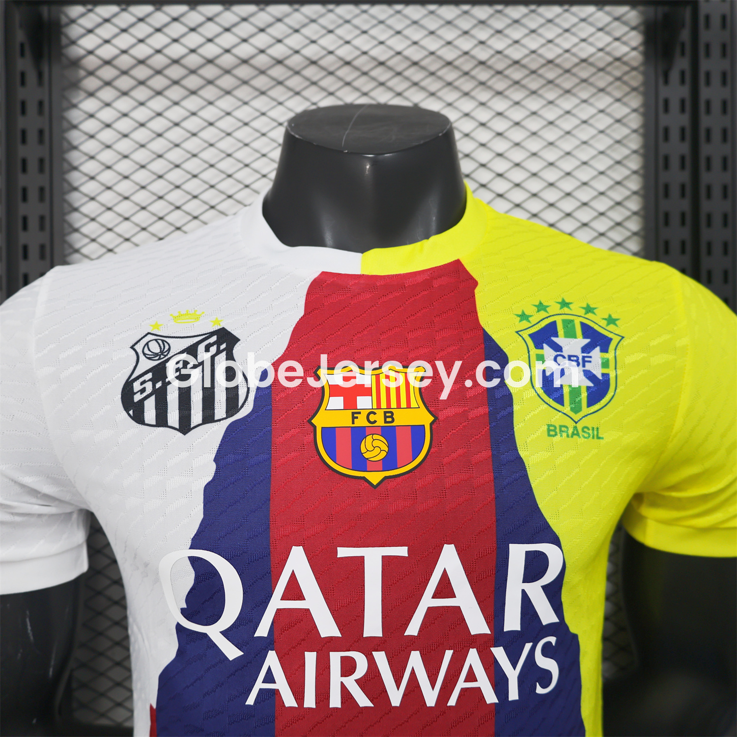 GlobeJersey-Neymar Career Commemorative Jersey - Player Version with NEYMAR.JR #10 - Barcelona Brazil Paris Saint-Germain PSG Santos