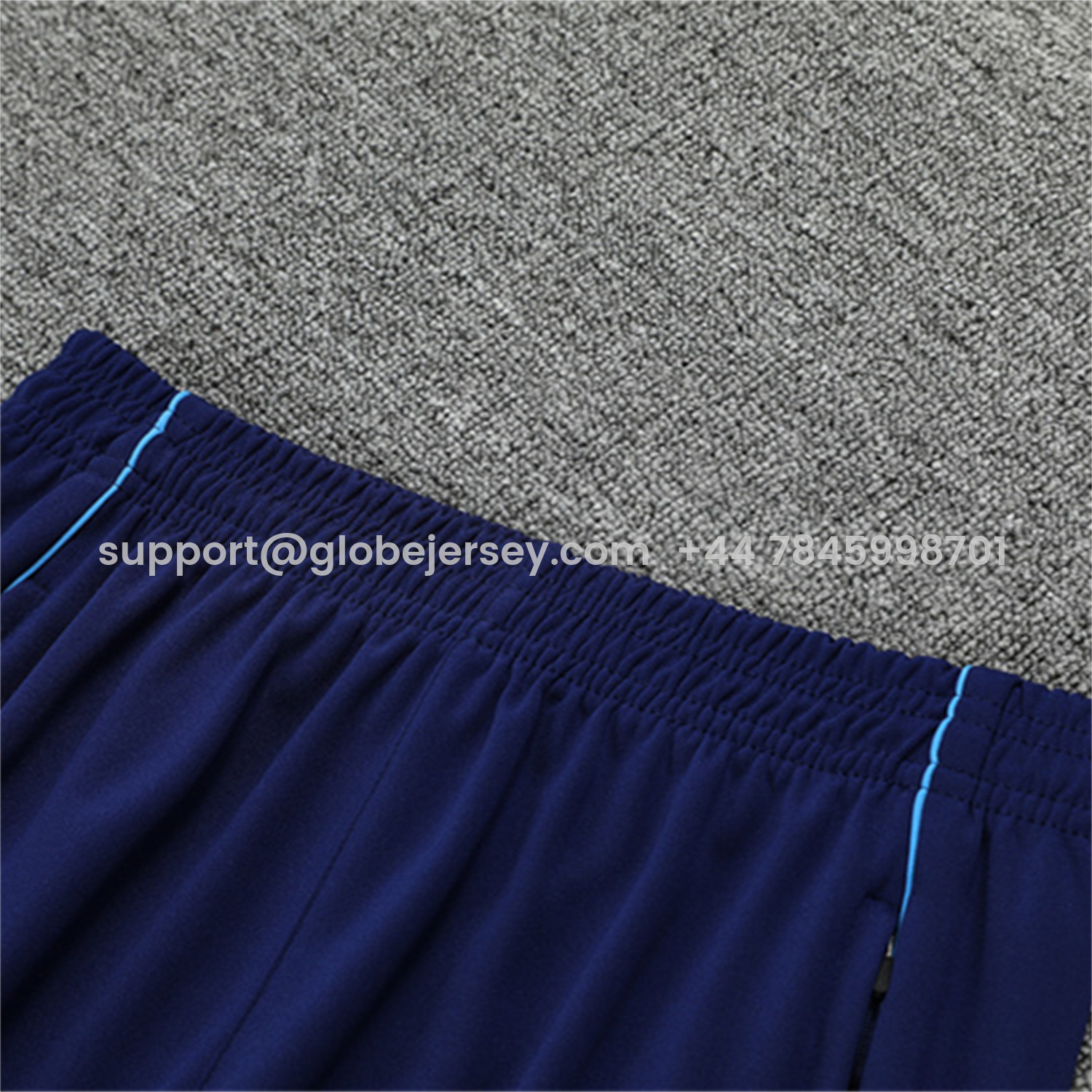 GlobeJersey-Real Madrid 25-26 Kids Long Sleeve Training Set - Deep Blue Top & Pants