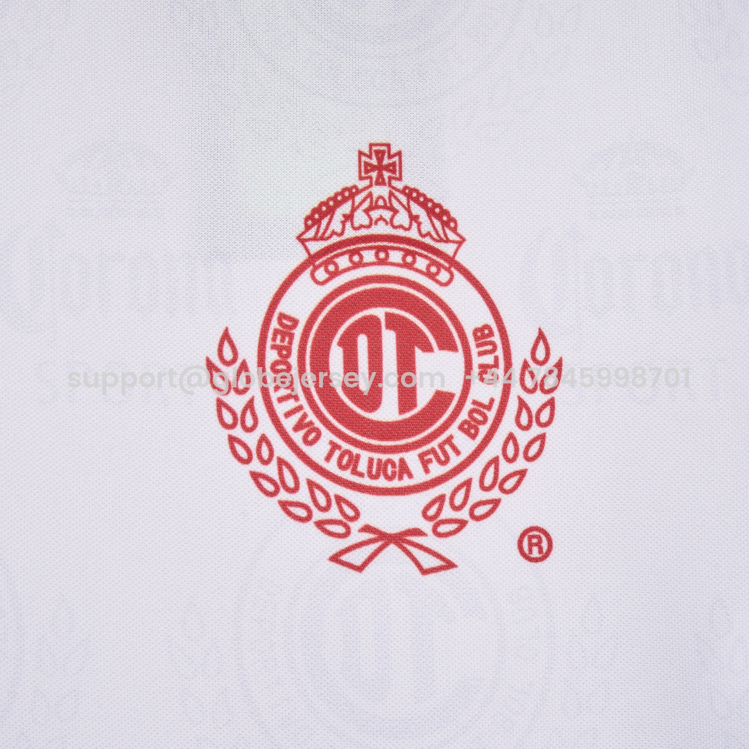 GlobeJersey-Retro Toluca 1997-98 Away White Jersey