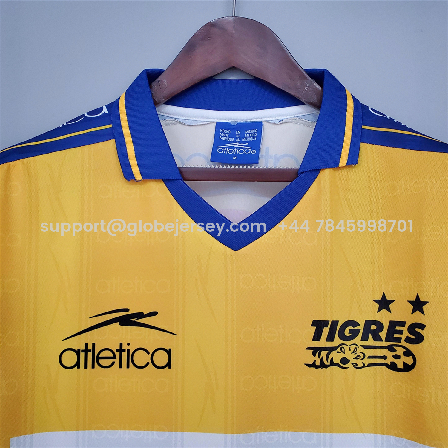 GlobeJersey-Retro Tigres UANL 1999-00 Home Jersey