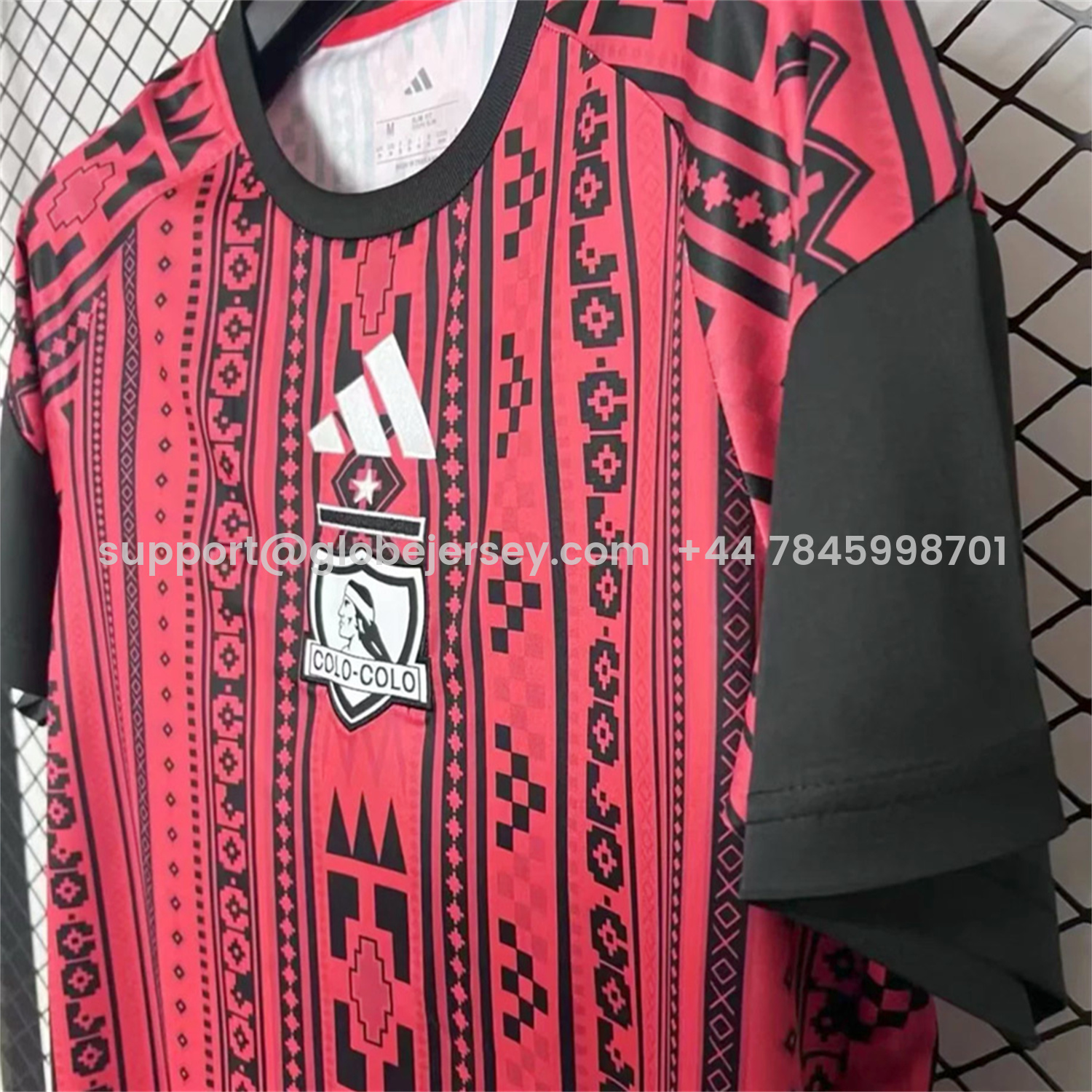 GlobeJersey-Colo Colo 25-26 Red Pre-Match Jersey - Fans Version