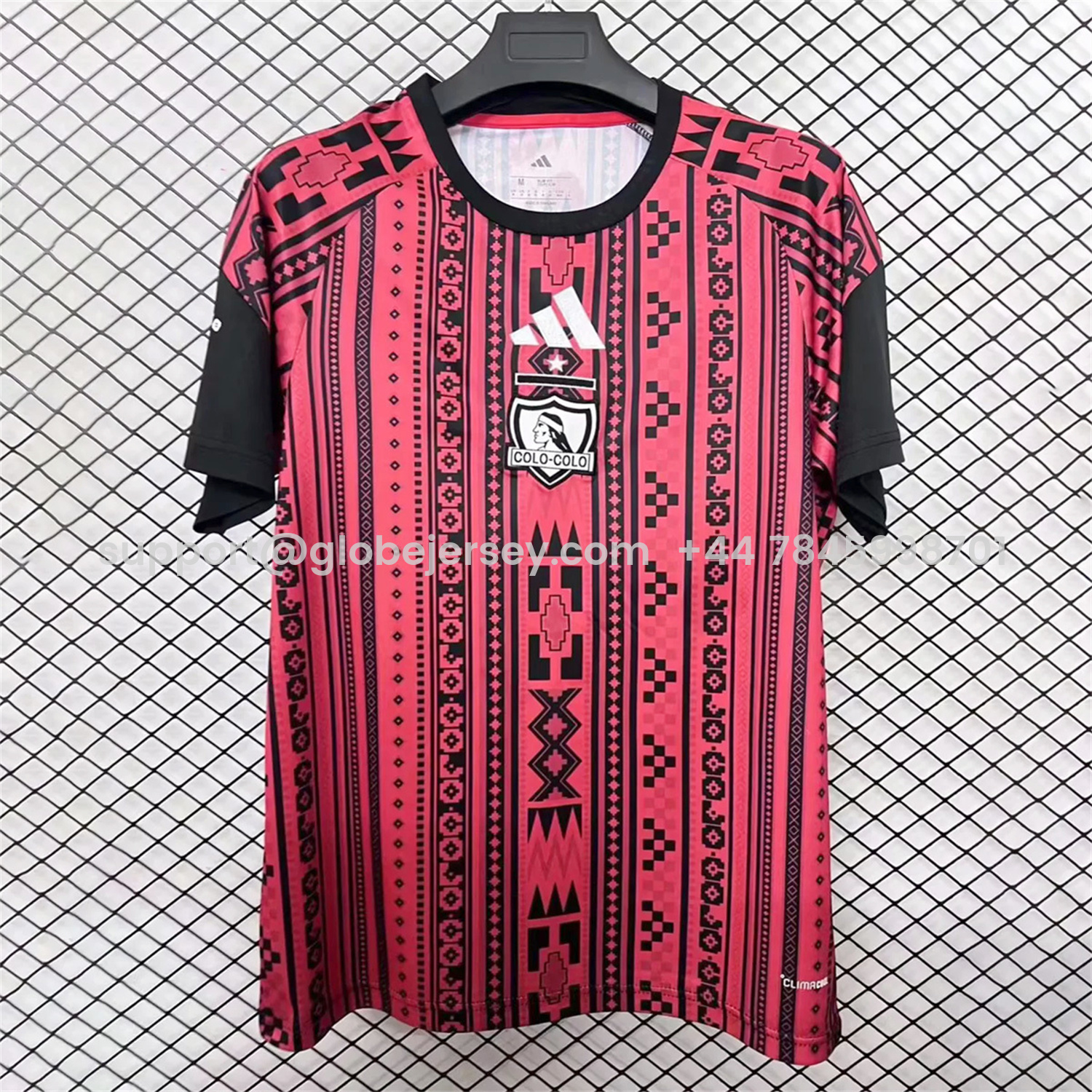 GlobeJersey-Colo Colo 25-26 Red Pre-Match Jersey - Fans Version