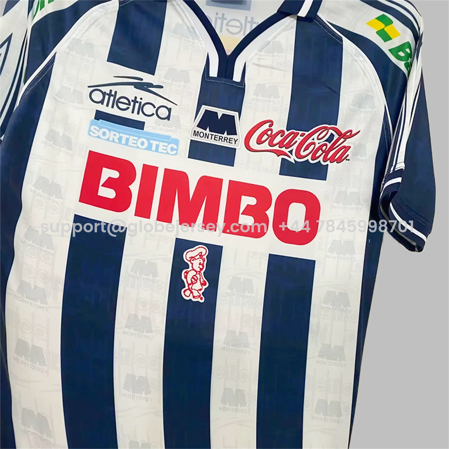 GlobeJersey-Retro Rayados Monterrey 1999-00 Home Jersey