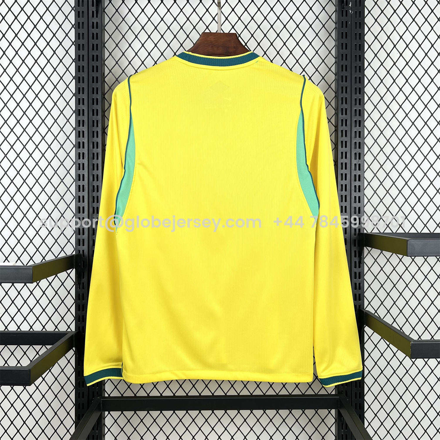 GlobeJersey-Brazil 2026 Home Long Sleeve Jersey - Fans Version