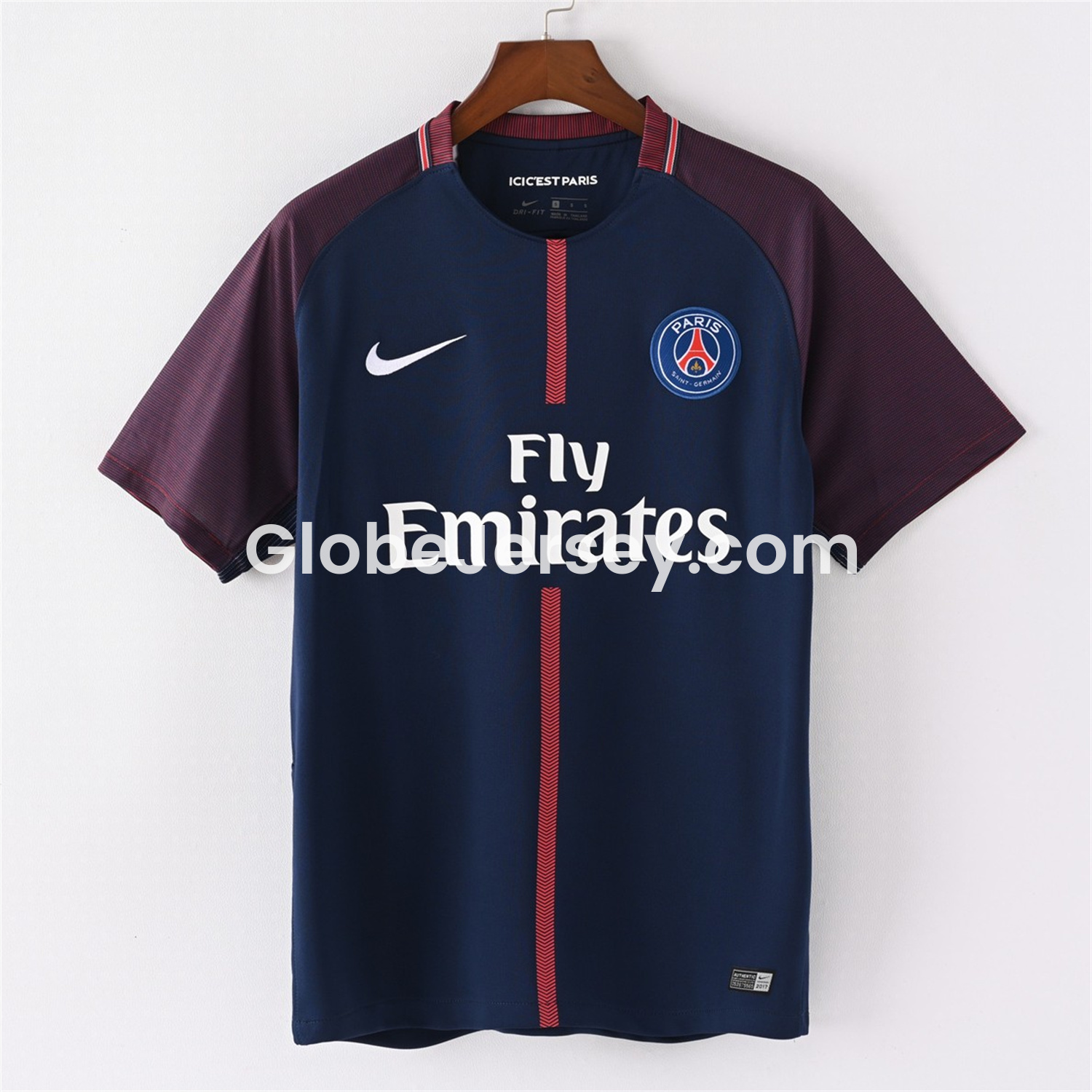 GlobeJersey-Retro Paris Saint-Germain PSG 2017-18 Home Jersey