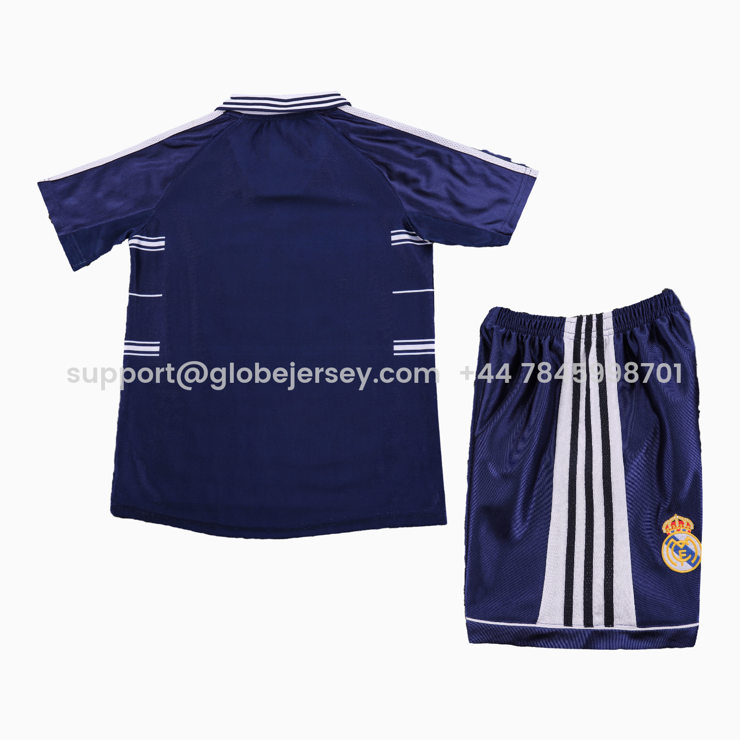 GlobeJersey-Retro Real Madrid 1998-99 Away Kids Kit