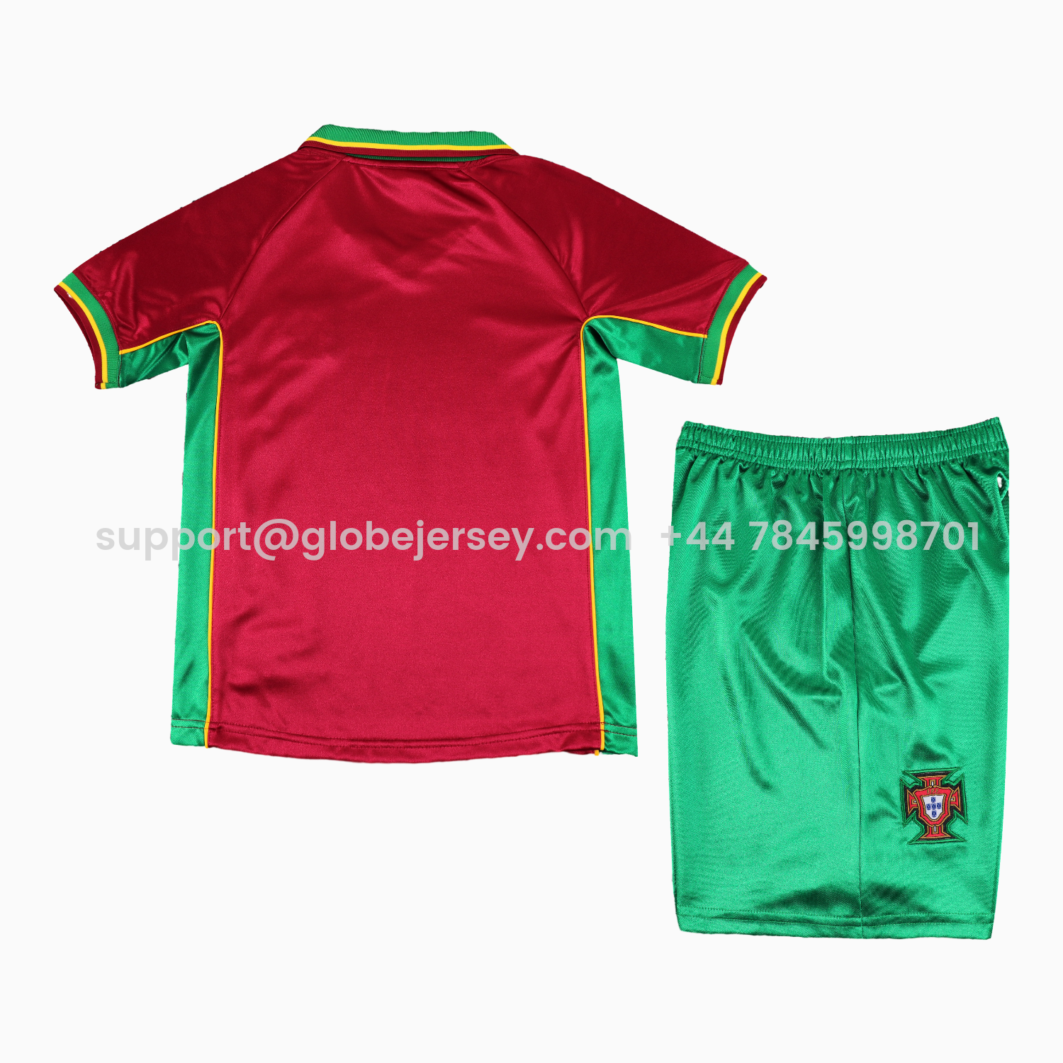 GlobeJersey-Retro Portugal 1998 Home Kids Kit