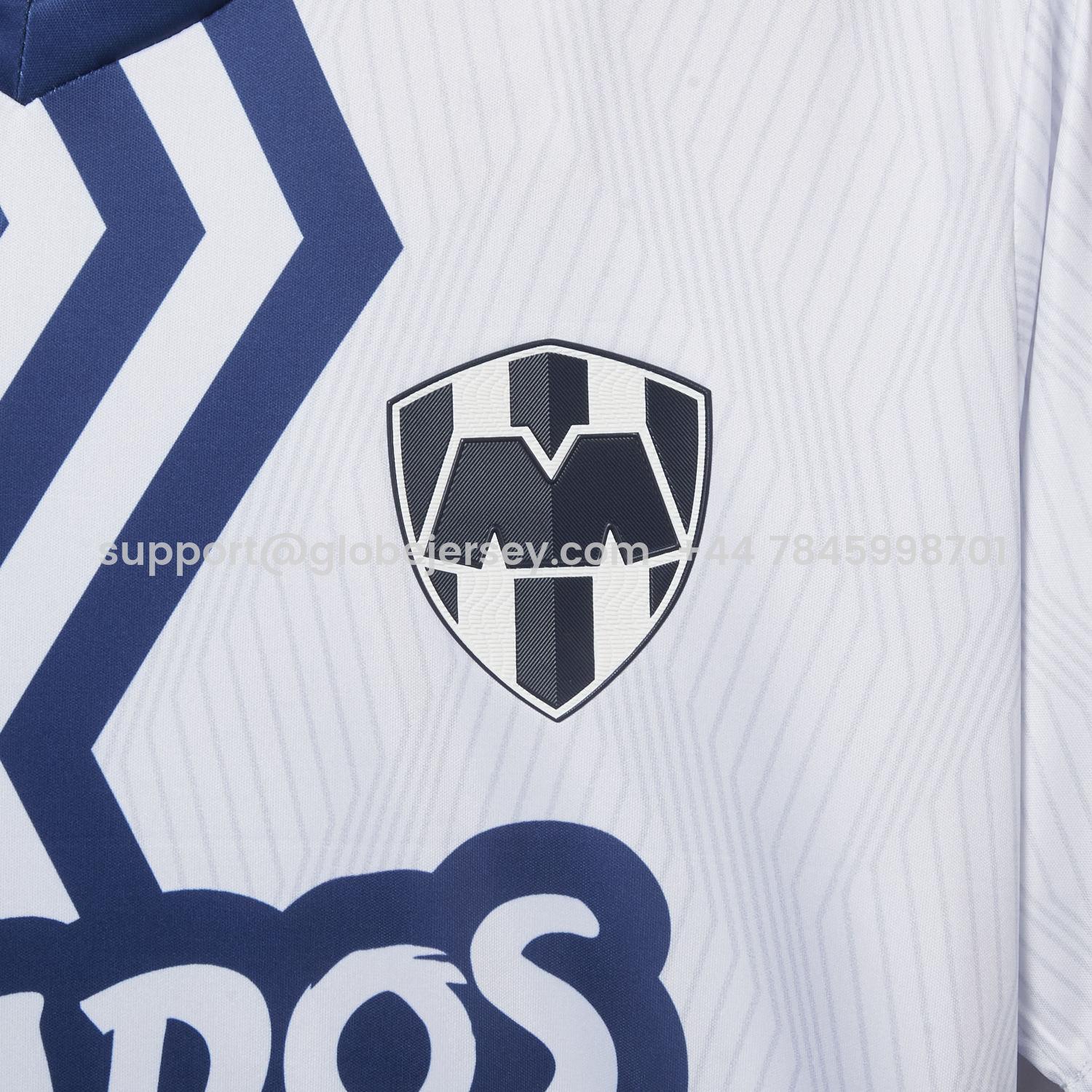 GlobeJersey-Rayados Monterrey 25-26 Blue And White Half Special Jersey - Fans Version
