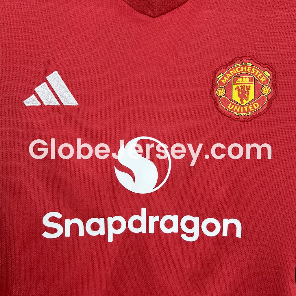 GlobeJersey-Manchester United 25-26 Home Kids Kit