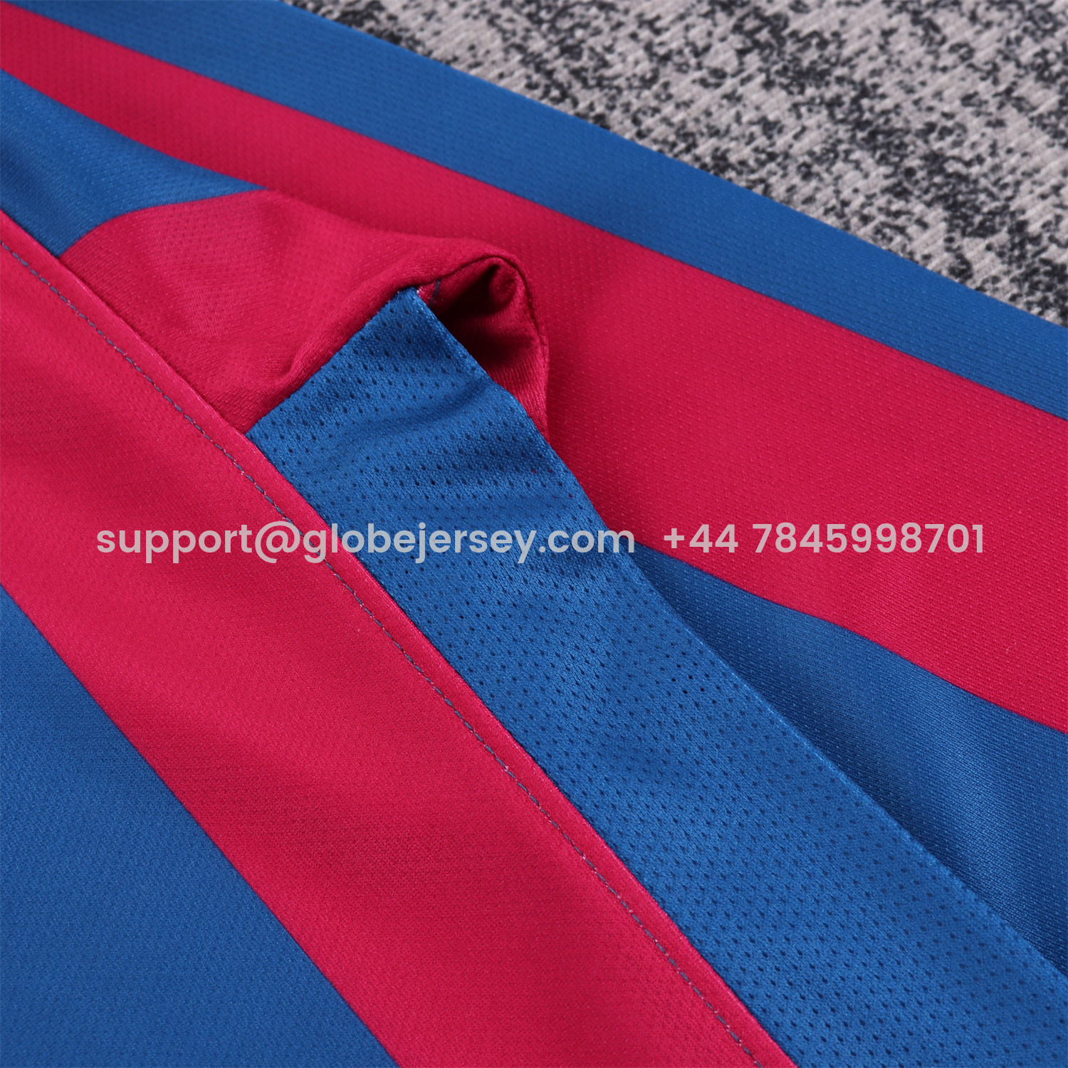 GlobeJersey-Retro Barcelona 2005-06 Home Long Sleeve Kids Kit