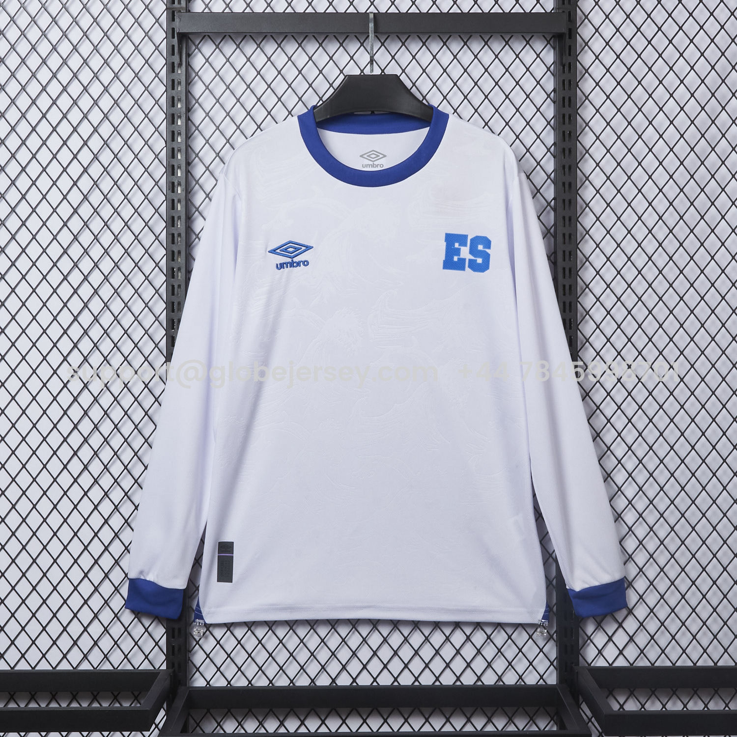 GlobeJersey-El Salvador 2025-26 Away Long Sleeve Jersey - Fans Version
