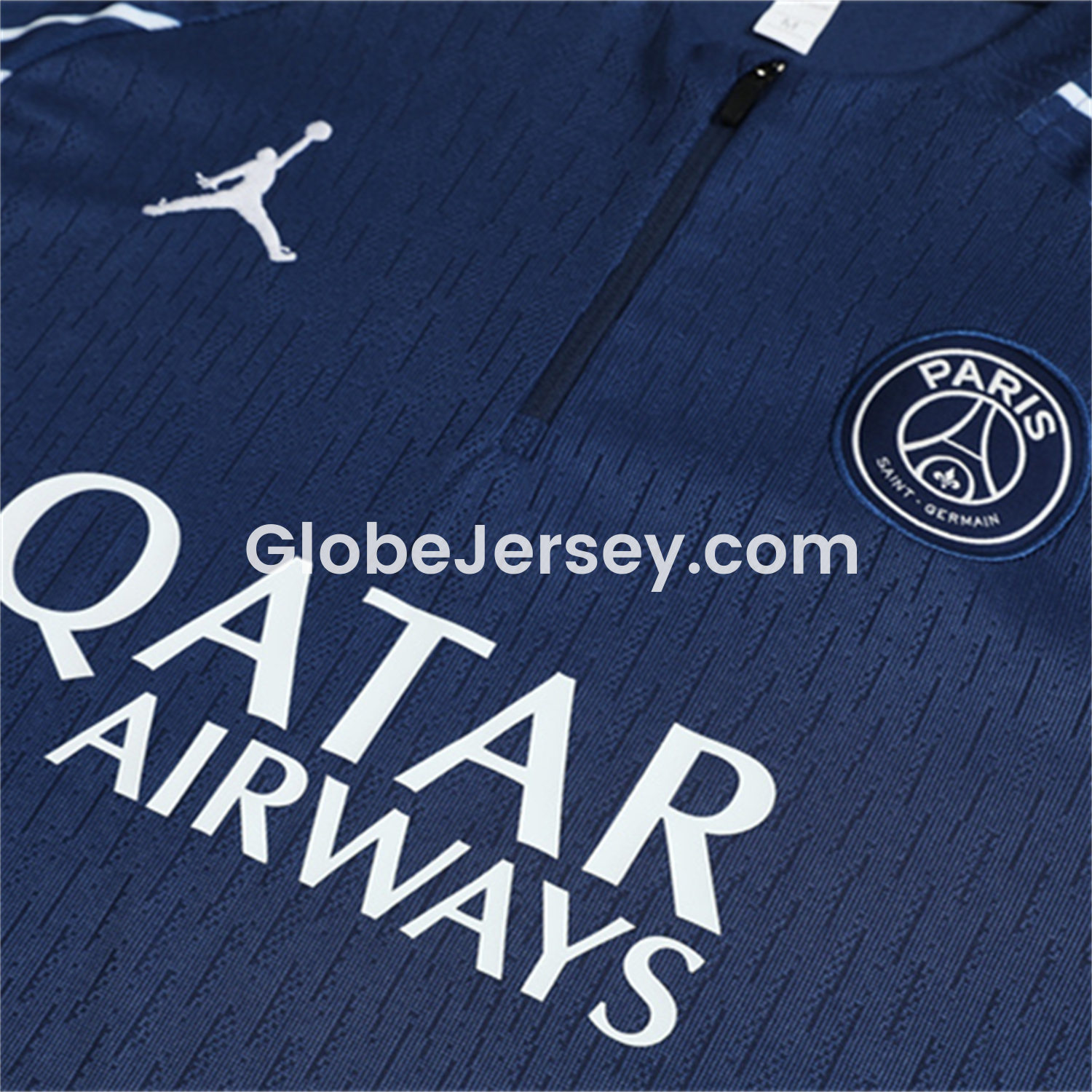 GlobeJersey-Paris Saint-Germain PSG 25-26 Long Sleeve Training Set - JD White Wing Royal Blue Top and Pants