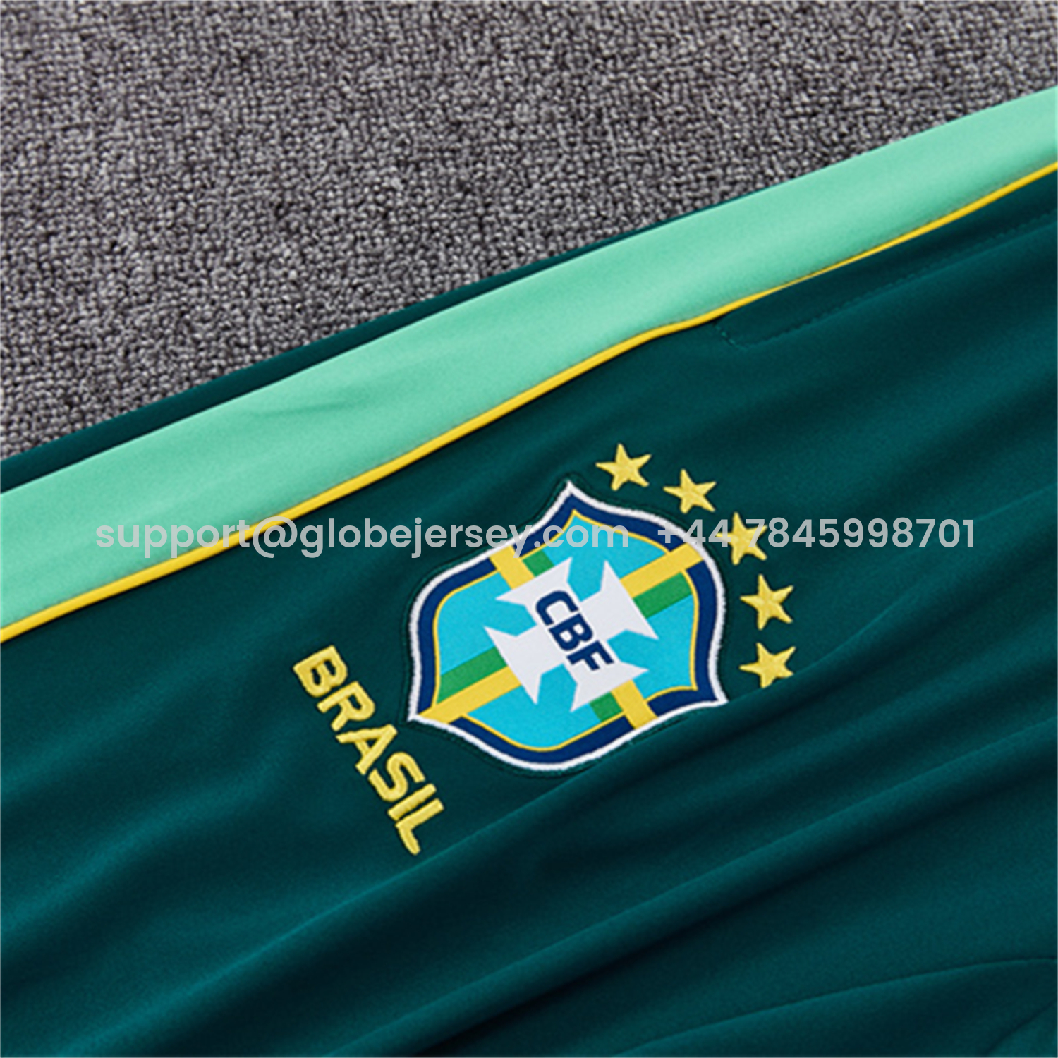 GlobeJersey-Brazil 2026 Kids Long Sleeves Training Set - Colors Top & Colors Pants